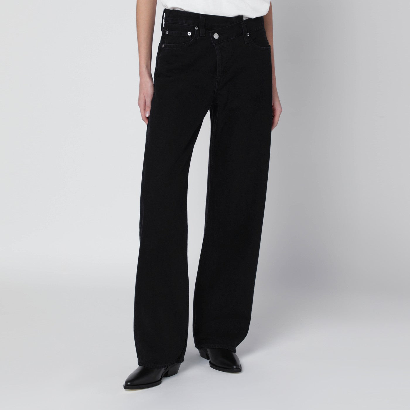 Agolde Arc Criss Cross Jeans In Phase Wash Women AGOLDE