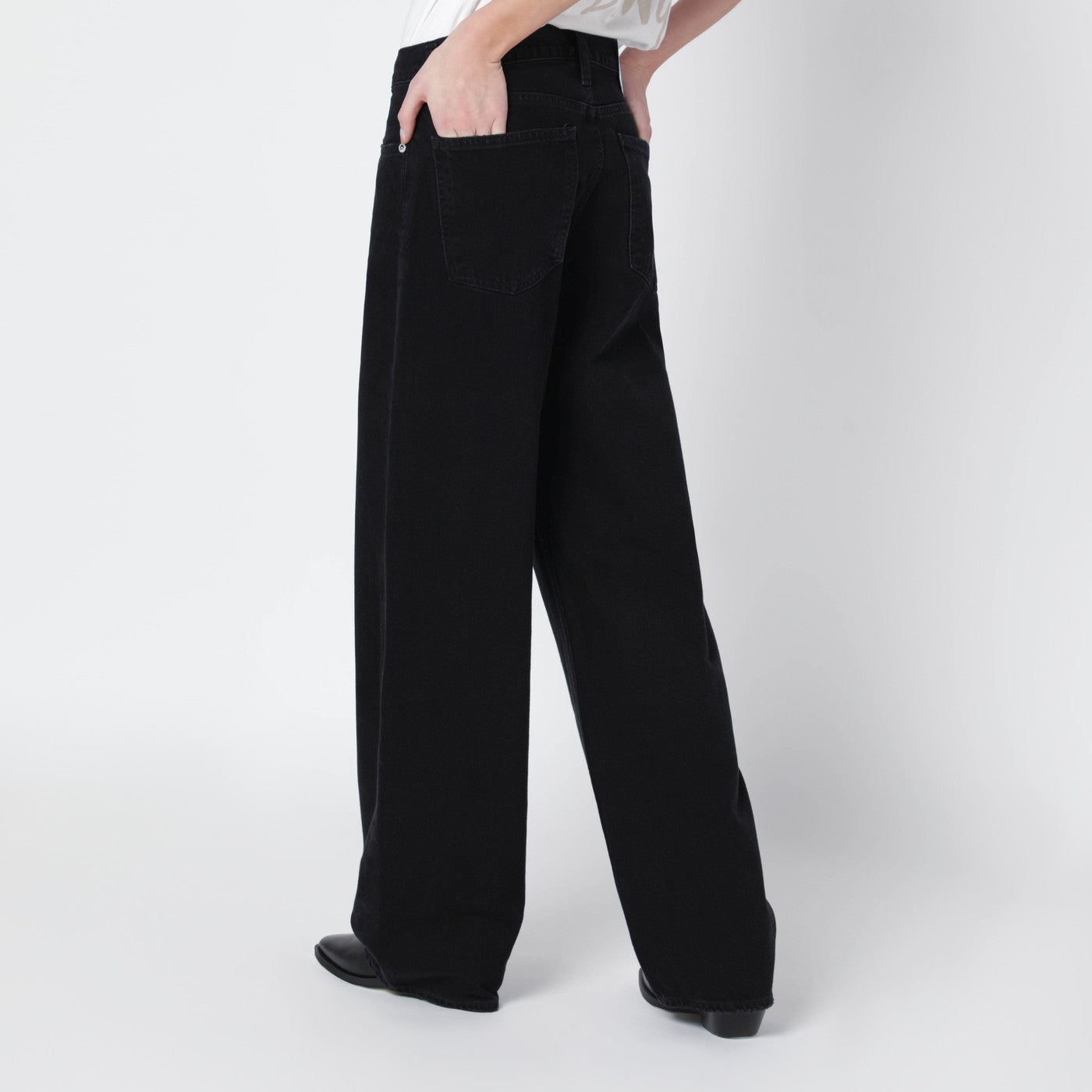 Agolde Arc Criss Cross Jeans In Phase Wash Women AGOLDE