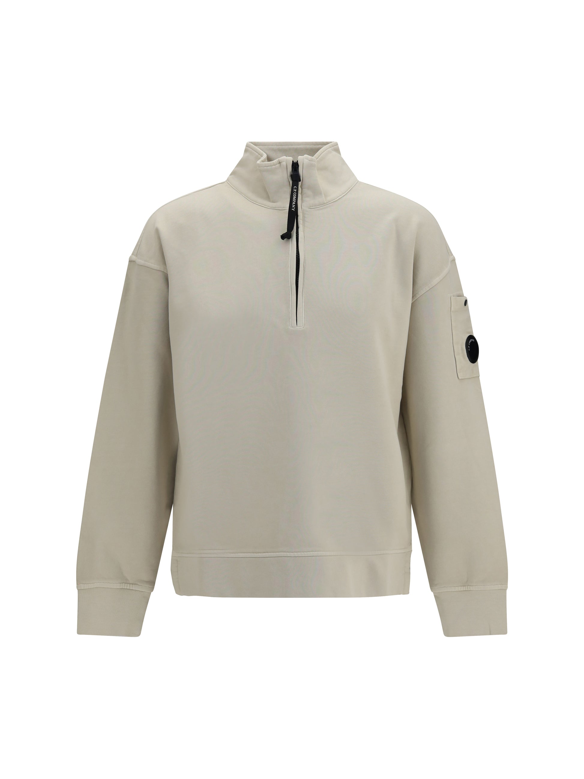 C.P. Company Men Brushed And Sueded Diagonal-Weave Cotton Fleece Sweatshirt C.P. COMPANY