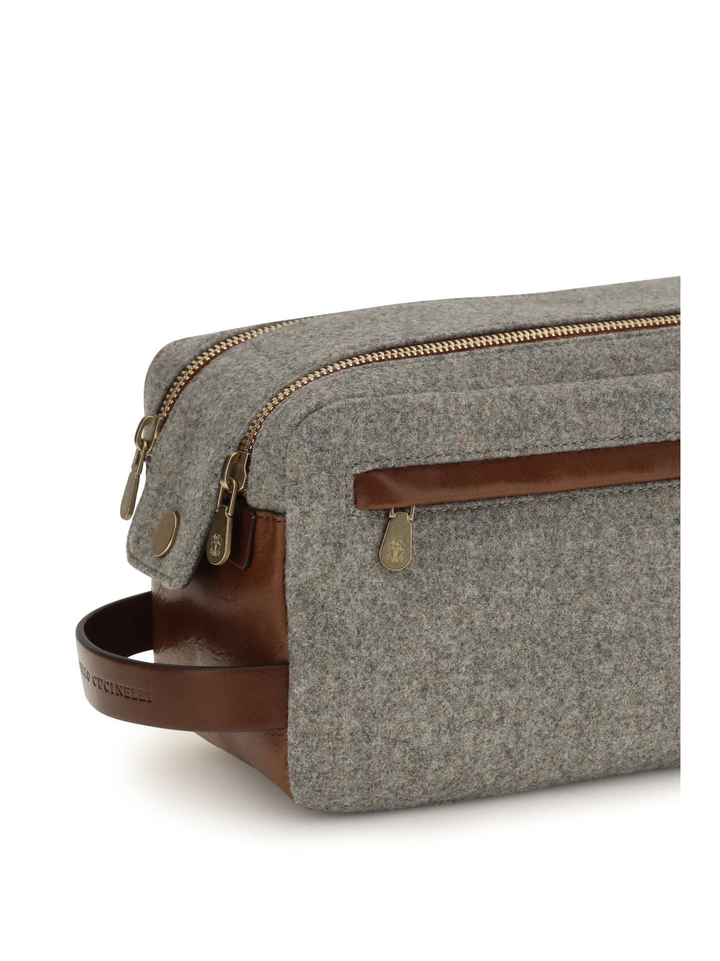 Brunello Cucinelli Men Wool Beauty Case BRUNELLO CUCINELLI