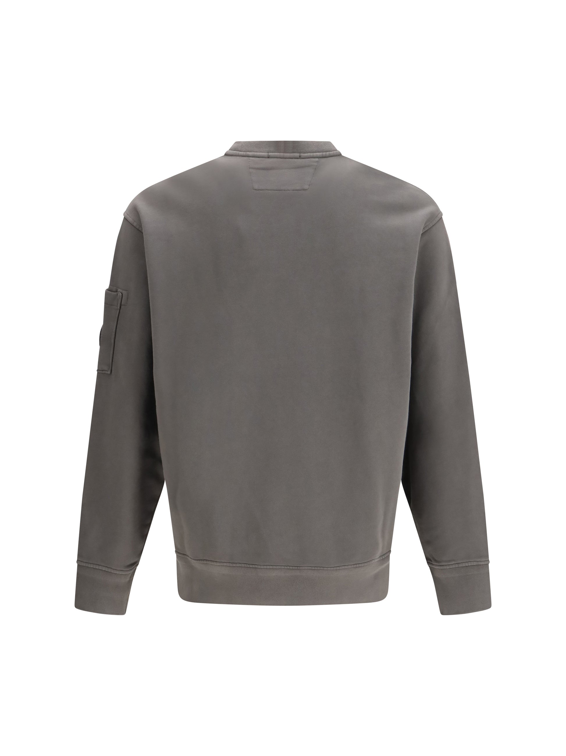 C.P. Company Men Diagonal Raised Fleece Crewneck Lens Sweatshirt C.P. COMPANY