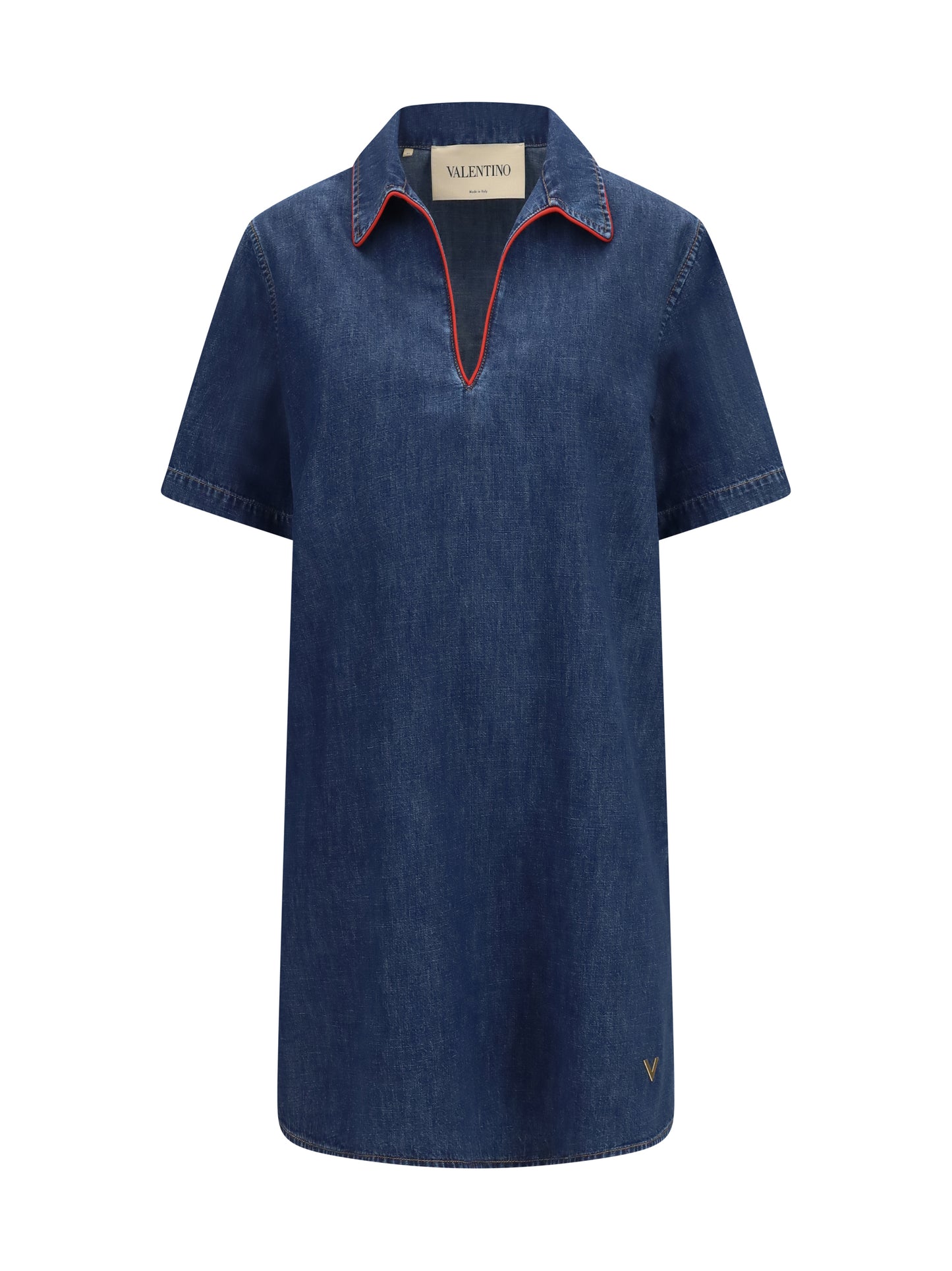 Valentino Women Chambray Denim Dress VALENTINO