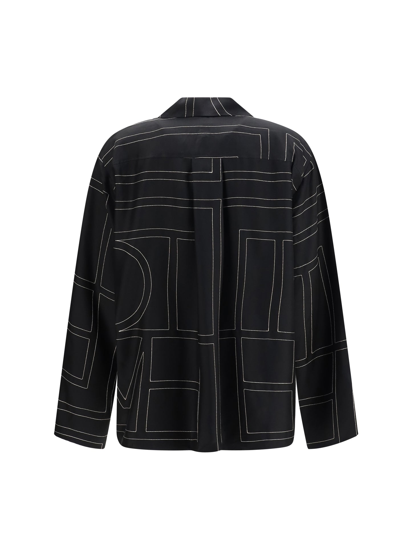 Toteme Women Silk Shirt With All-Over Monogram TOTEME