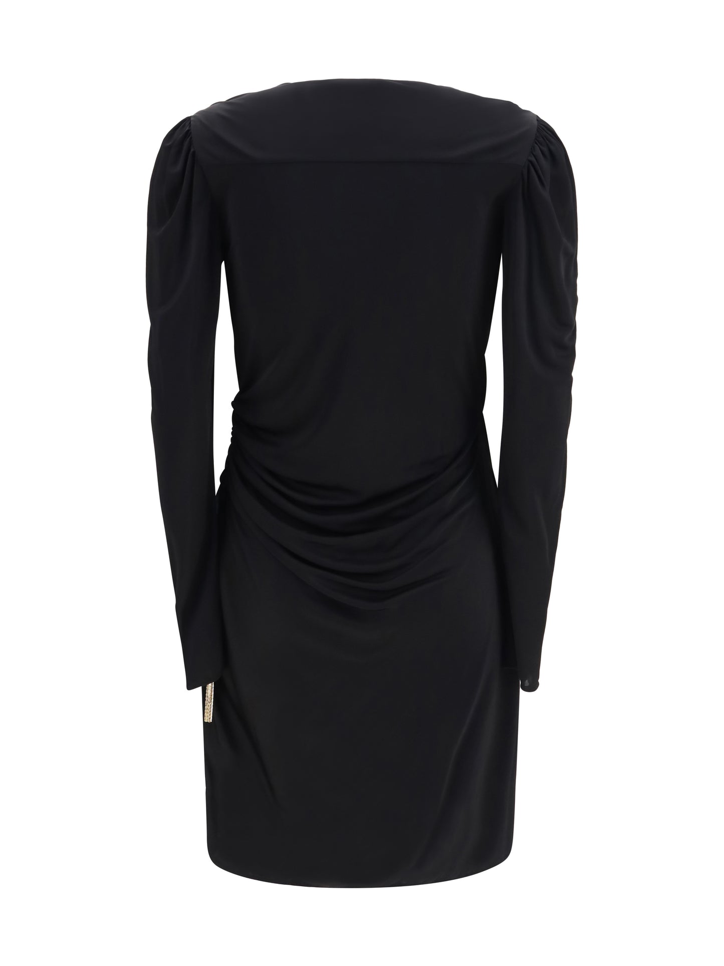 Balmain Women Draped Jersey Mini Dress BALMAIN