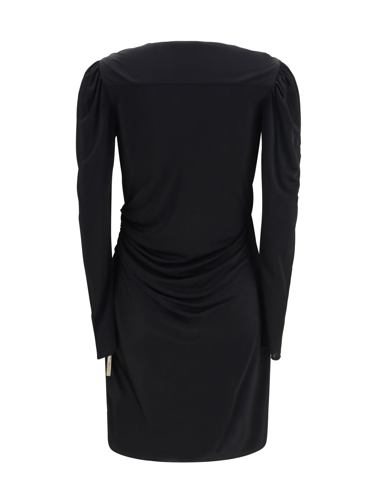 Balmain Women Draped Jersey Mini Dress BALMAIN