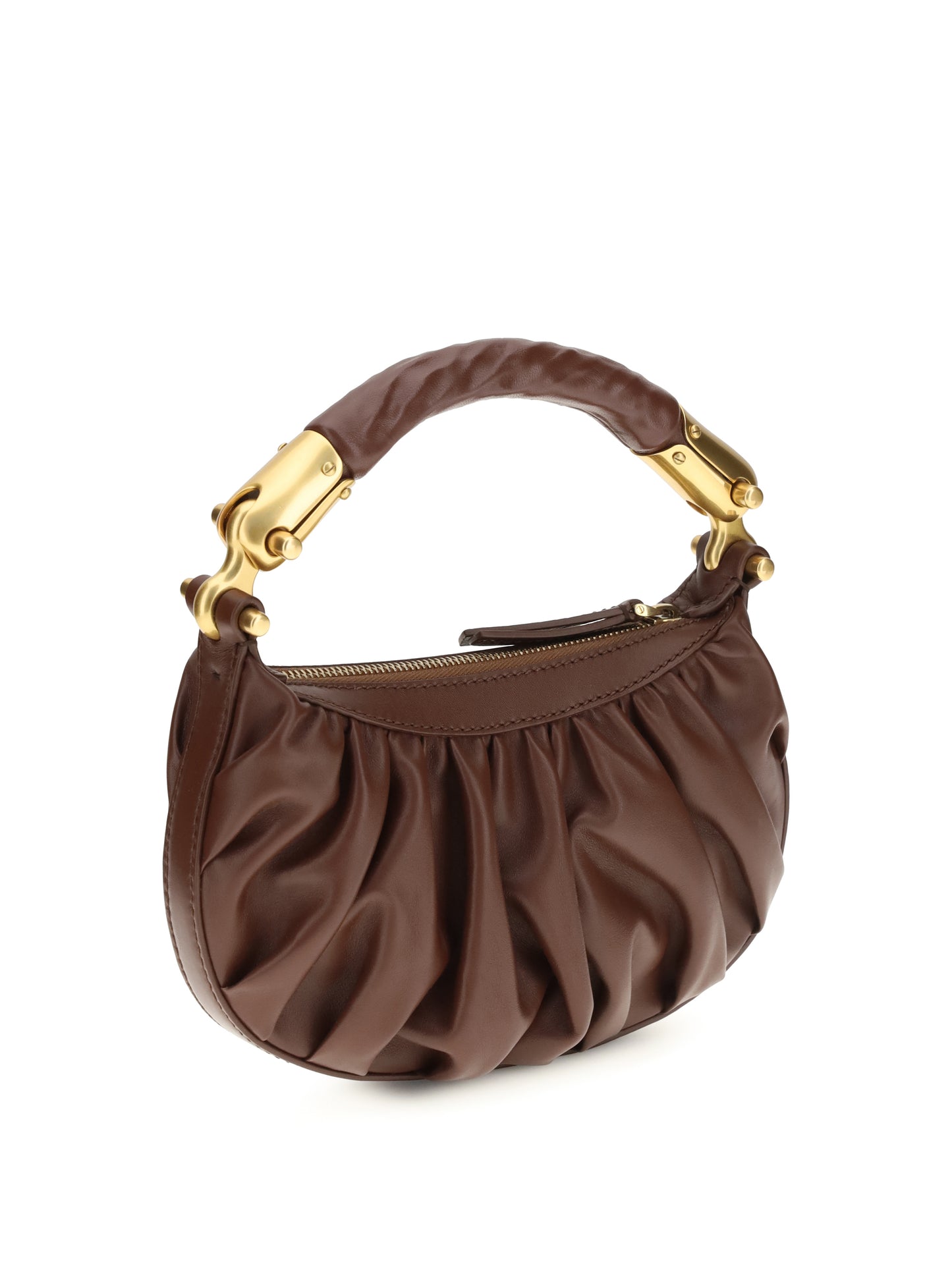 Balmain Women Ébène Mini Bag In Calfskin Leather BALMAIN