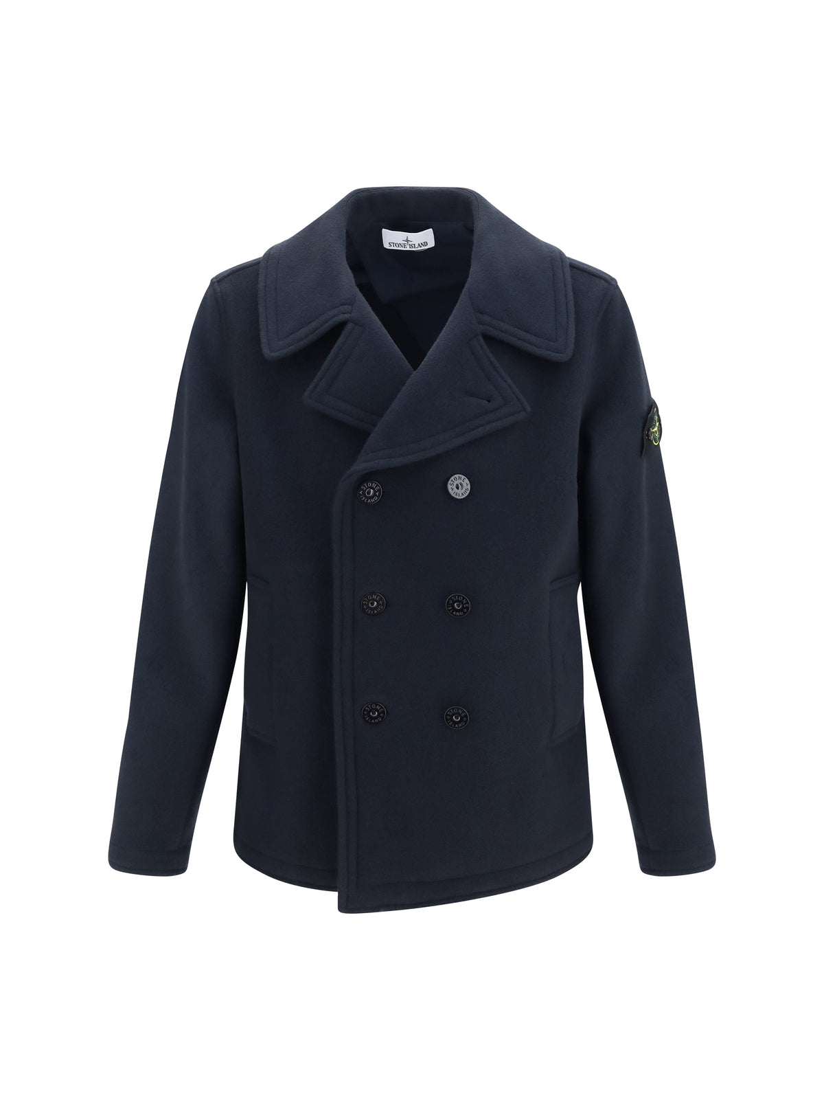 Stone Island Men Double-Breasted Wool And Cashmere Jacket STONE ISLAND