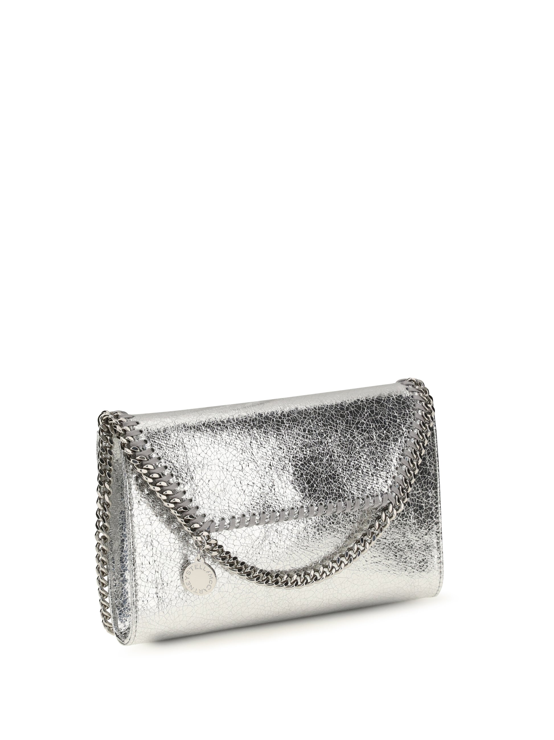 Stella Mccartney Women Falabella Metallic Fabric Shoulder Bag STELLA MCCARTNEY