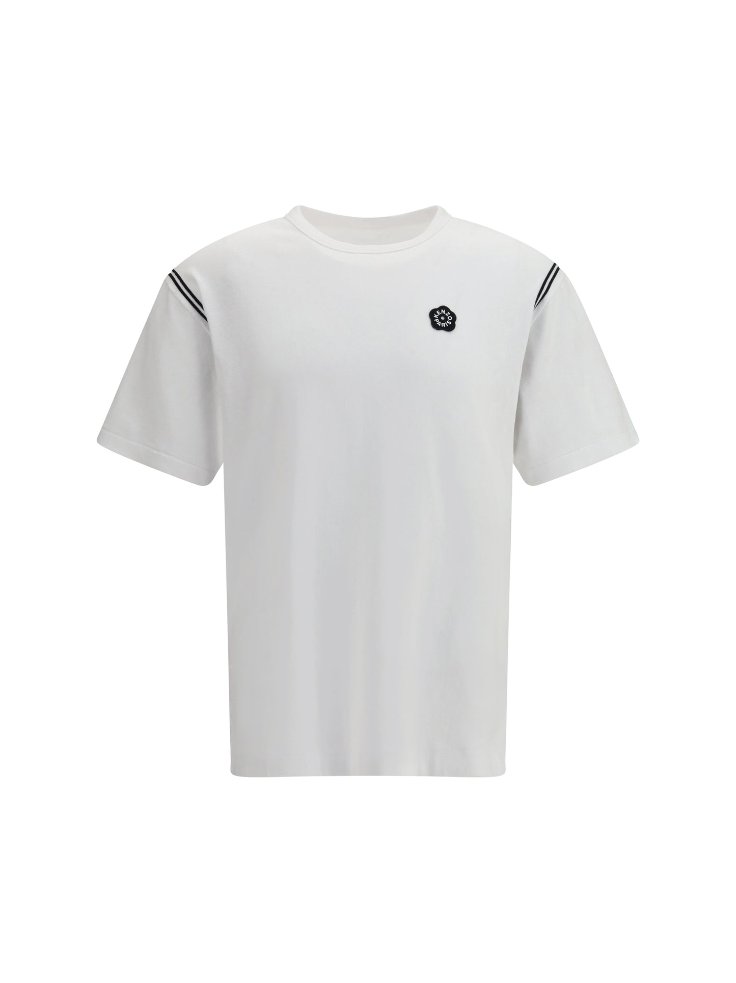 Kenzo Men Cotton T-Shirt Embroidered With Boke Flower 2.0 KENZO