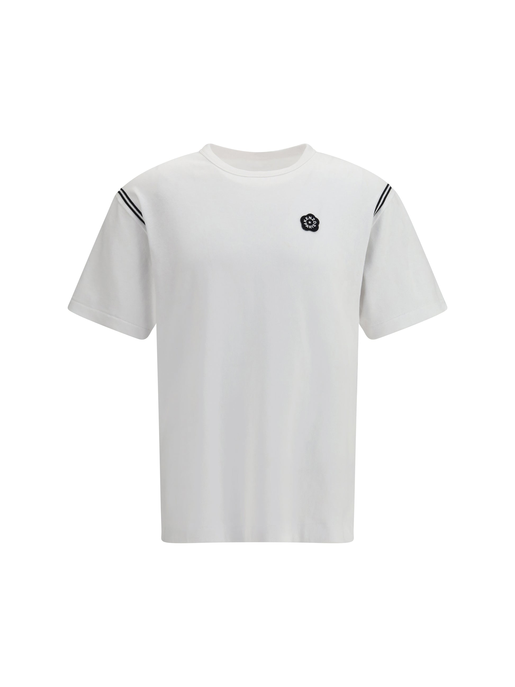 Kenzo Men Cotton T-Shirt Embroidered With Boke Flower 2.0 KENZO
