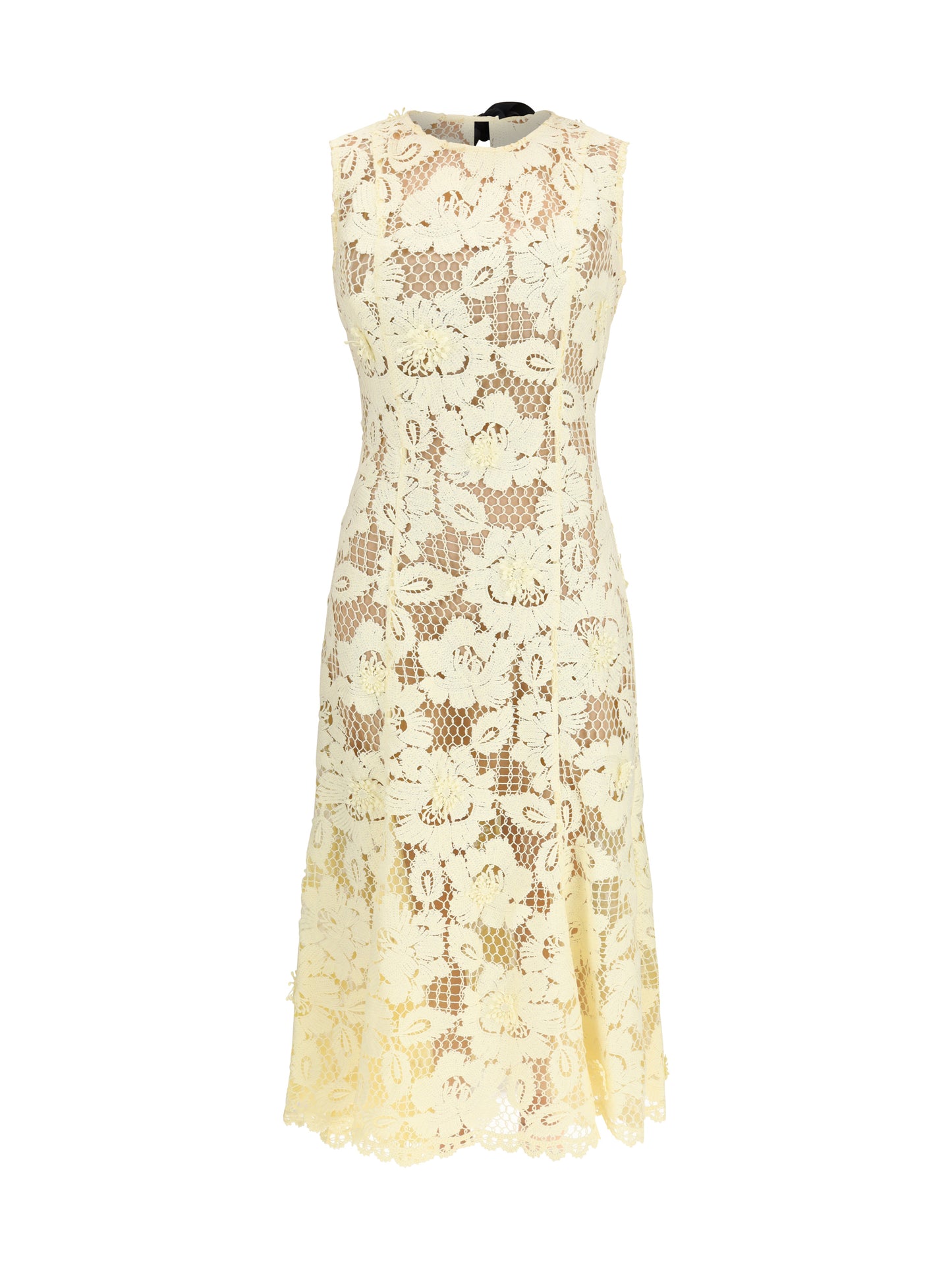 Self-Portrait Women Crochet Lace Midi Dress SELF-PORTRAIT