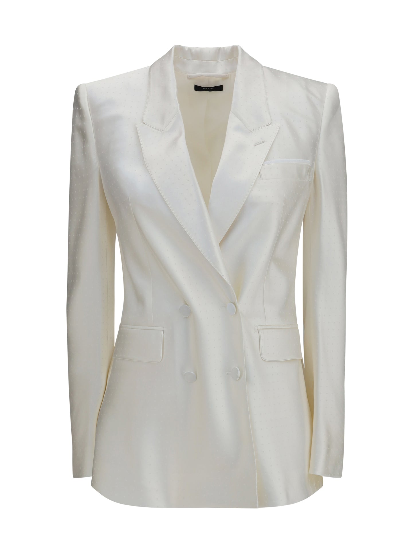 Tom Ford Women Polka-Dot Satin Double-Breasted Blazer