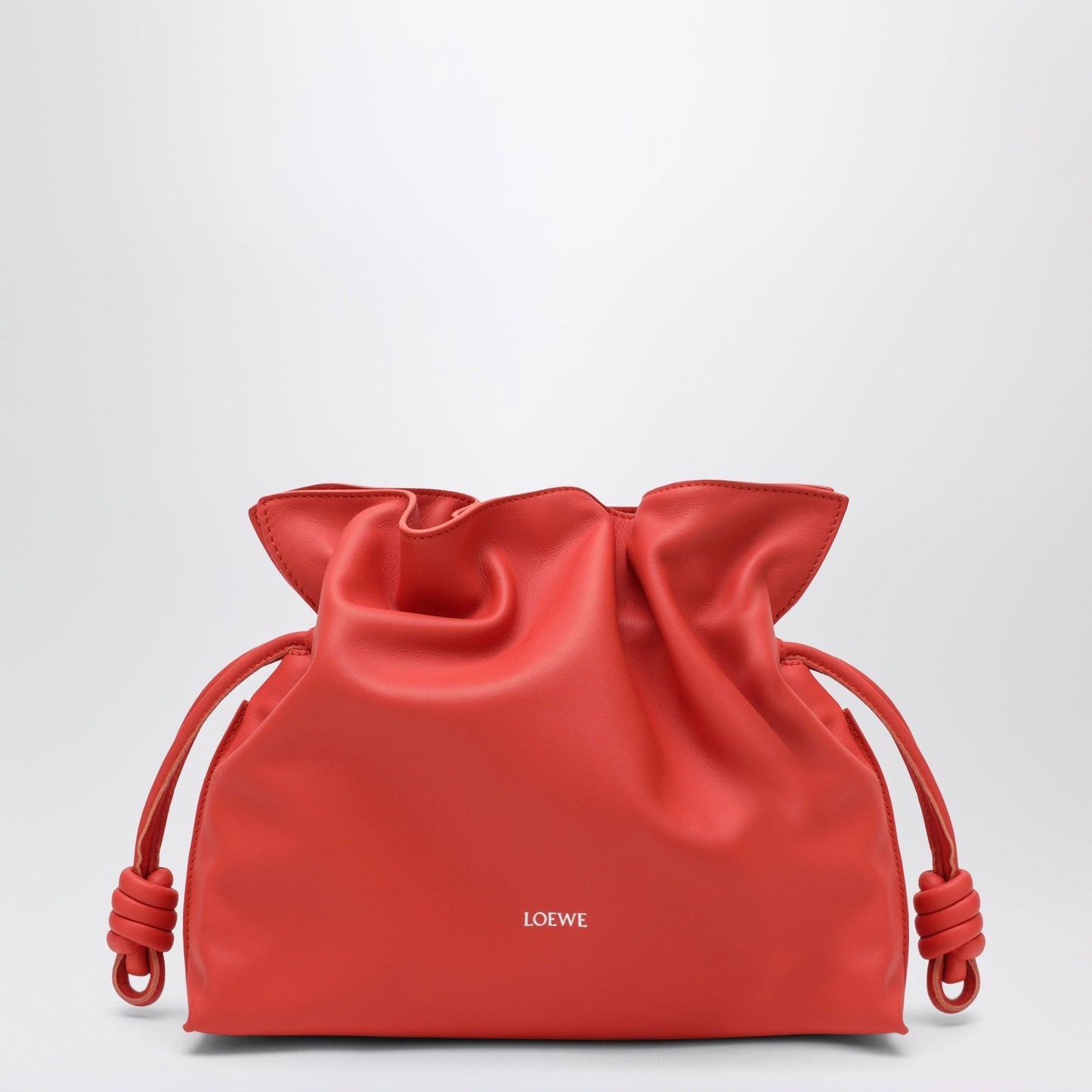 Loewe Medium Flamenco Clutch Bag In Orange Nappa Leather Women LOEWE