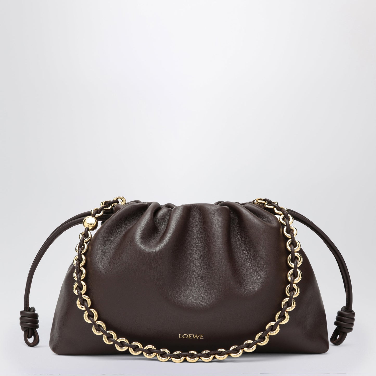 Loewe Flamenco Purse Medium Bag In Dark Brownie Women LOEWE