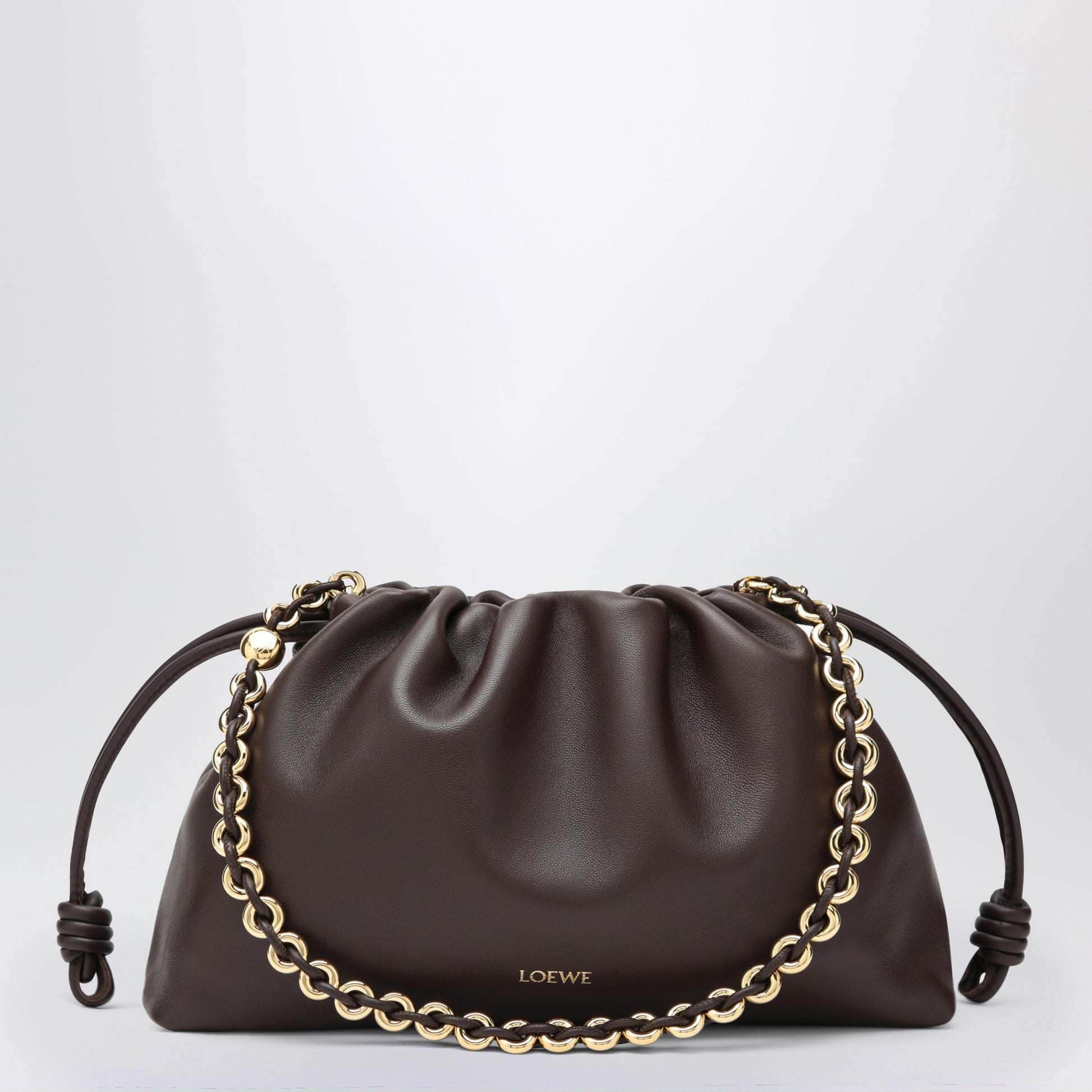 Loewe Flamenco Purse Medium Bag In Dark Brownie Women LOEWE