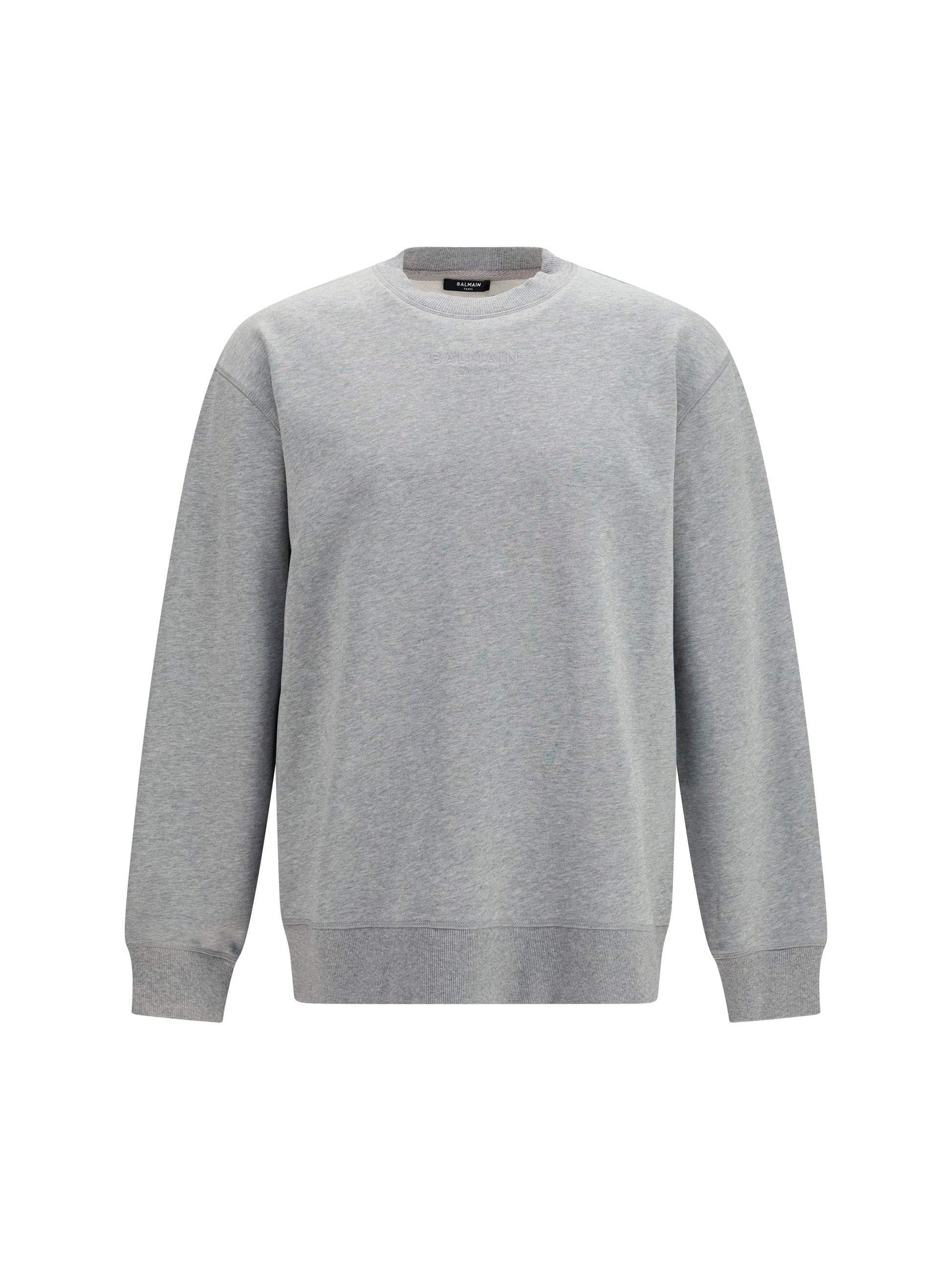 Balmain Men Embroidered Logo Crewneck Sweatshirt BALMAIN