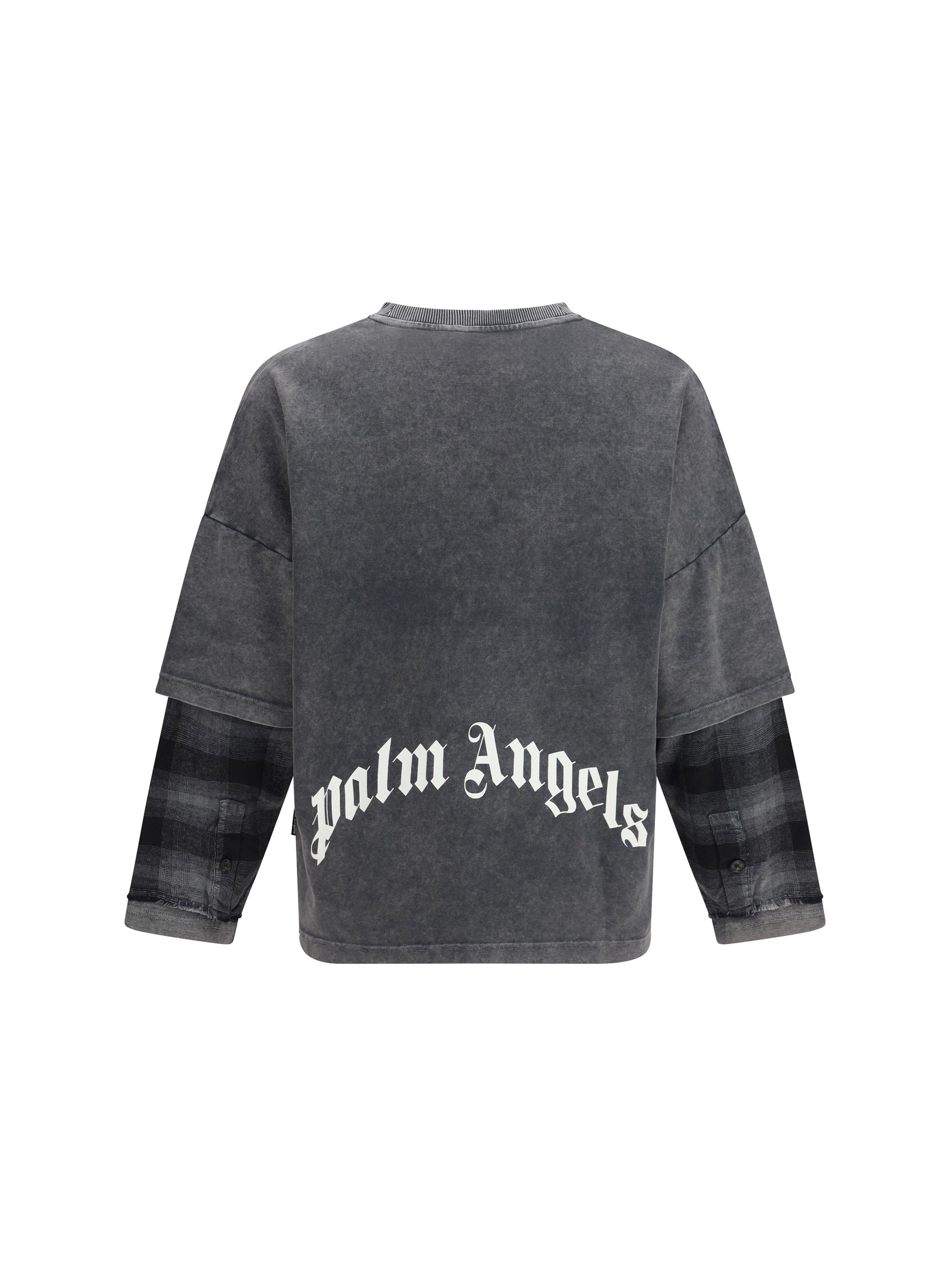 Palm Angels Men Skull Double Long-Sleeved Shirt PALM ANGELS