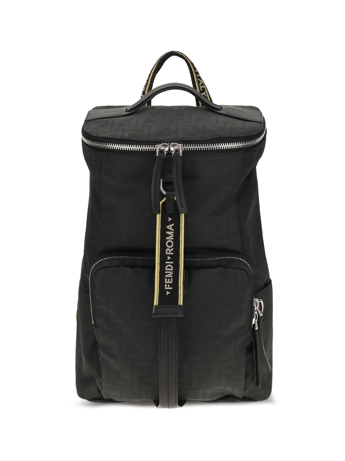 Fendi Men Tourist Ff Logo Jacquard Backpack FENDI