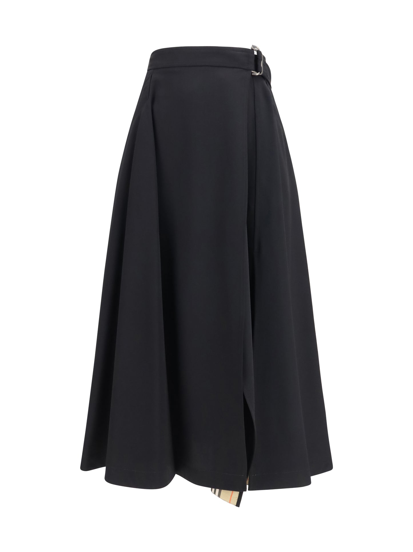 Burberry Women Wool Twill Midi Skirt BURBERRY