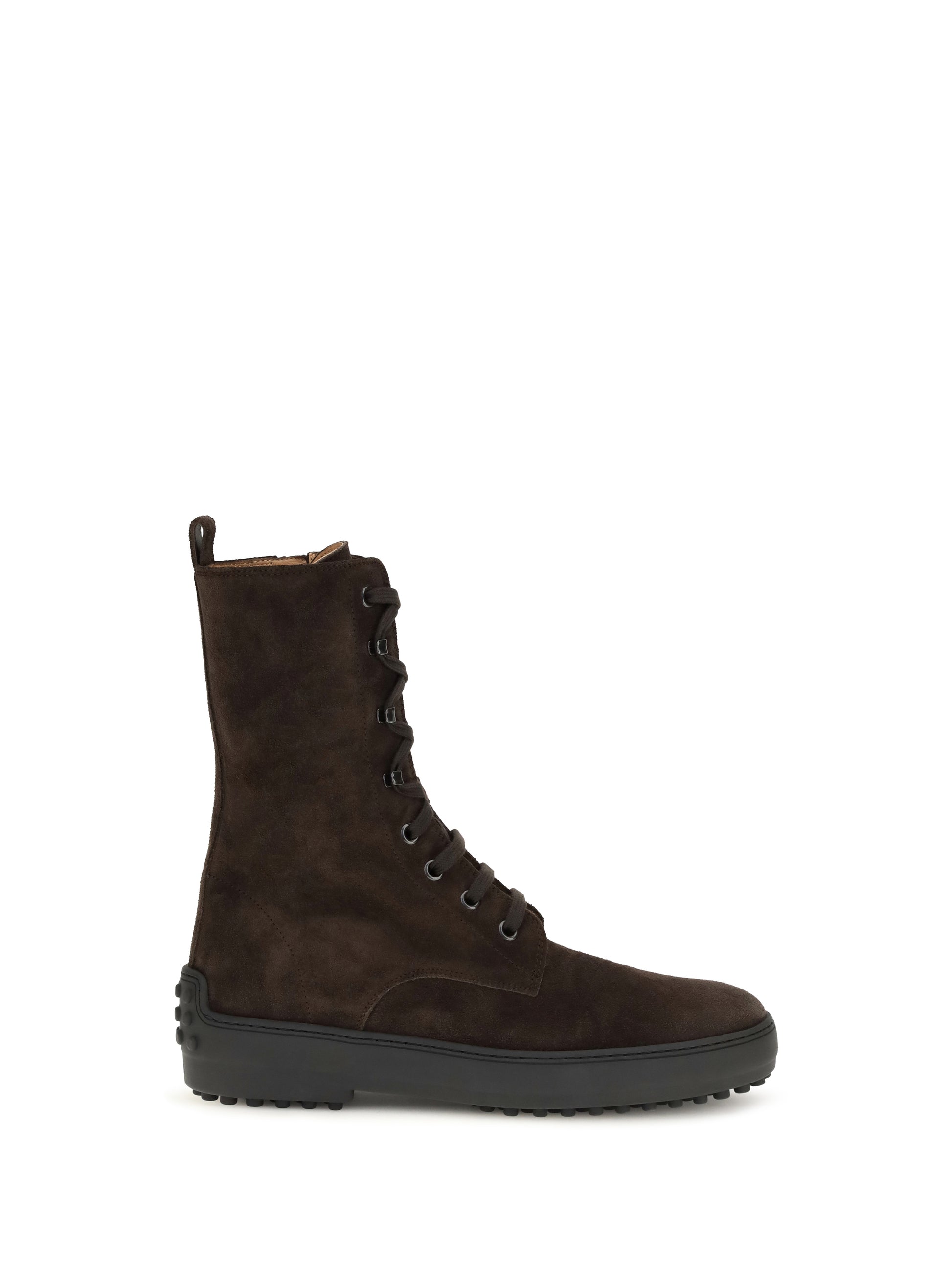 Tod's Women Winter Gommino Suede Leather Lace-Up Ankle Boots TOD'S