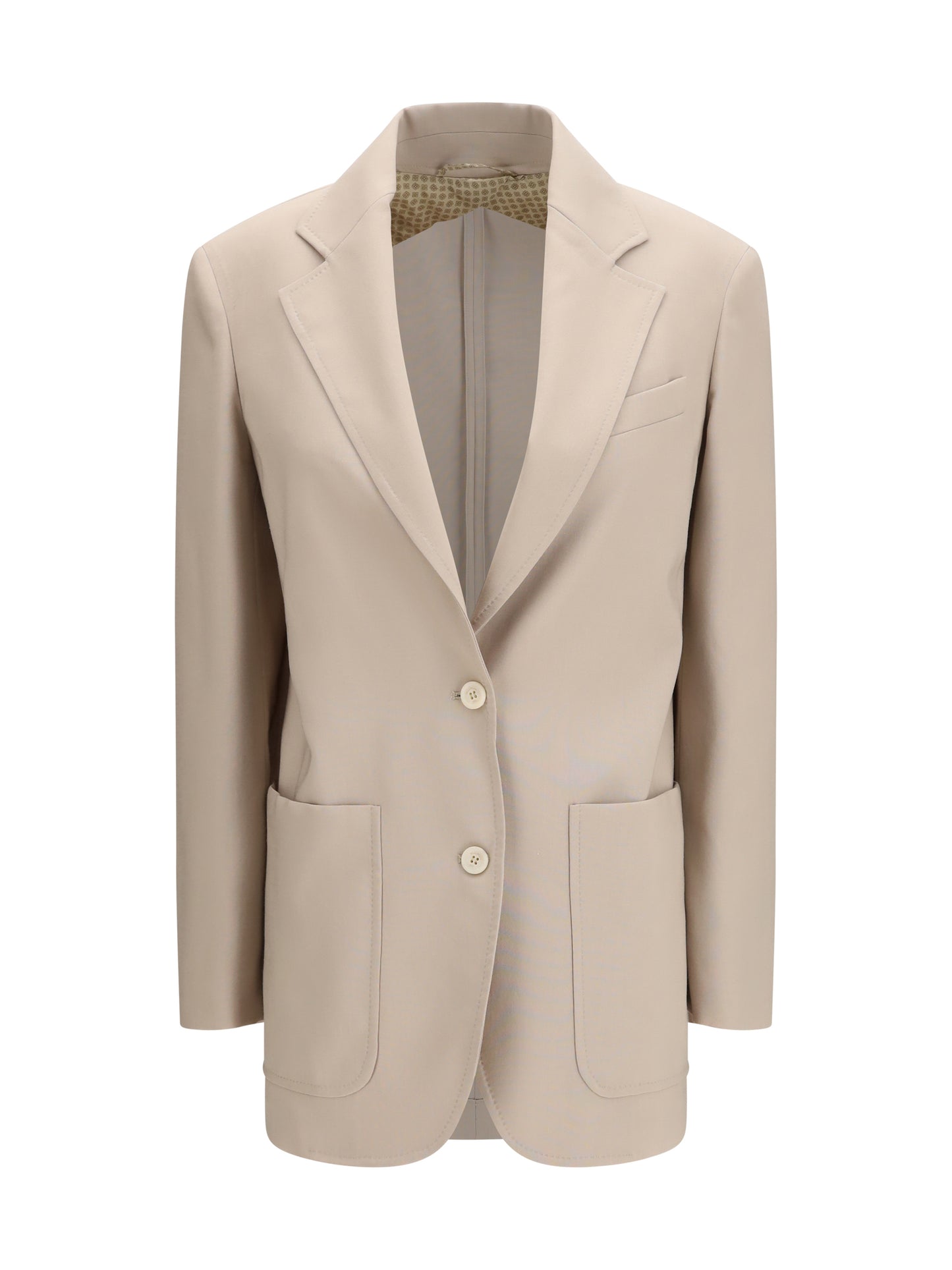 Max Mara Women Single-Breasted Wool-Blend Blazer MAX MARA