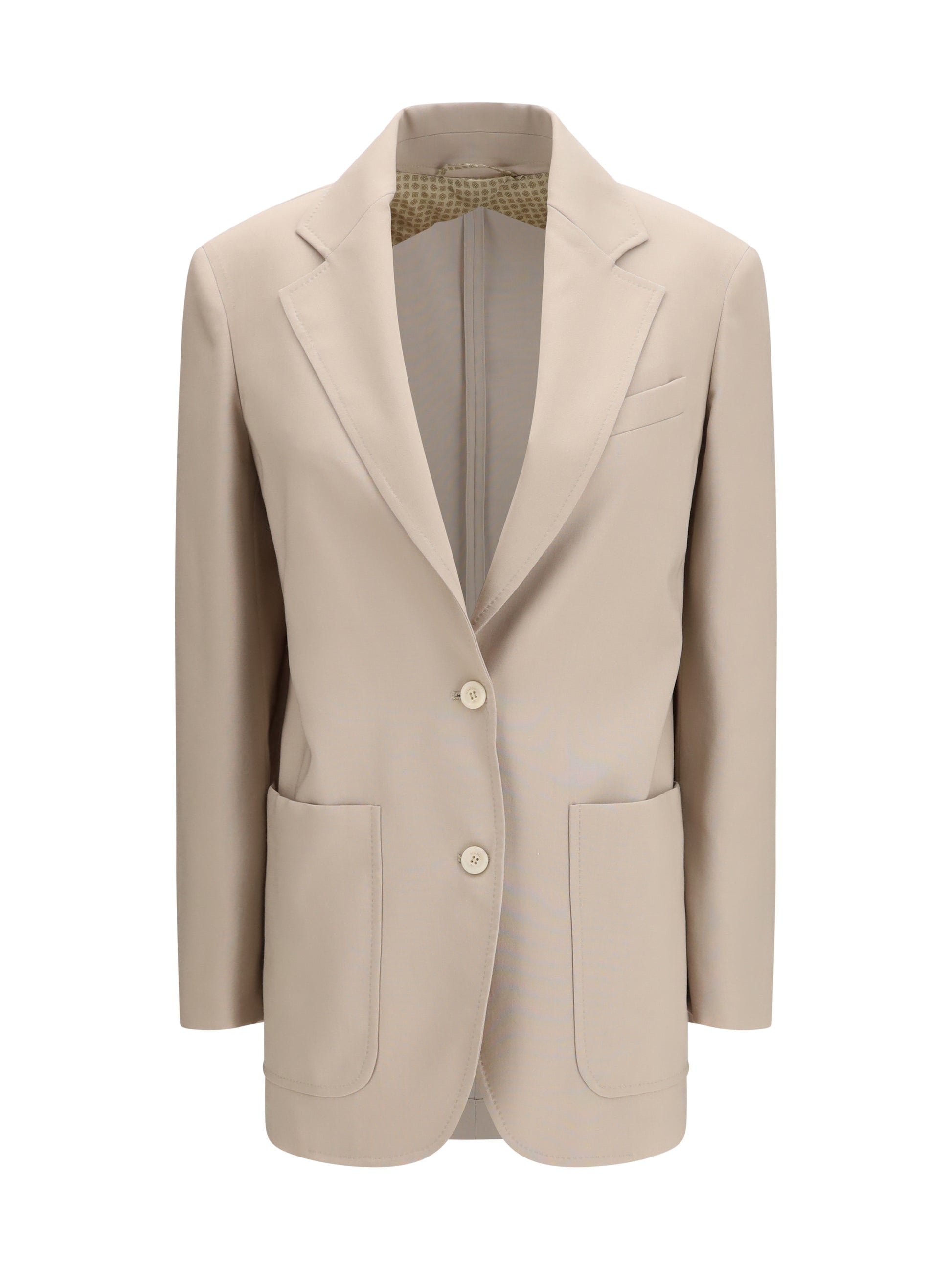 Max Mara Women Single-Breasted Wool-Blend Blazer MAX MARA