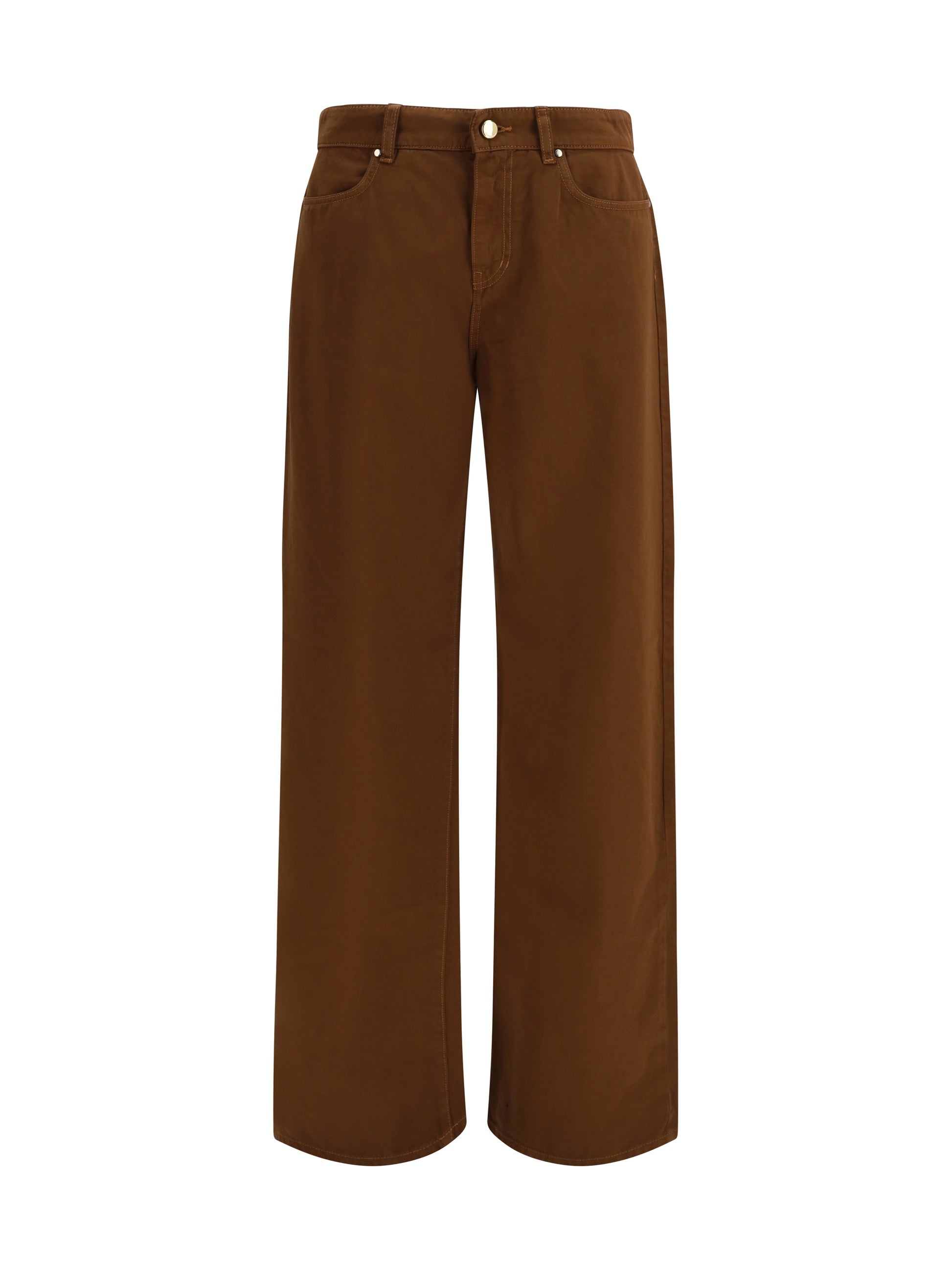 Max Mara Studio Women Baggy Pants In Pure Cotton Satin MAX MARA STUDIO