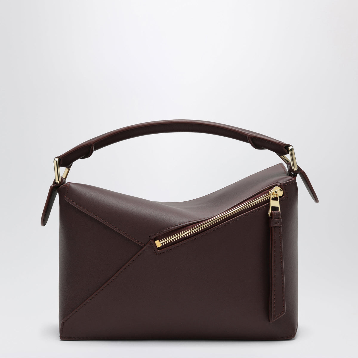 Loewe Small Dark Burgundy Puzzle Edge Bag Women LOEWE