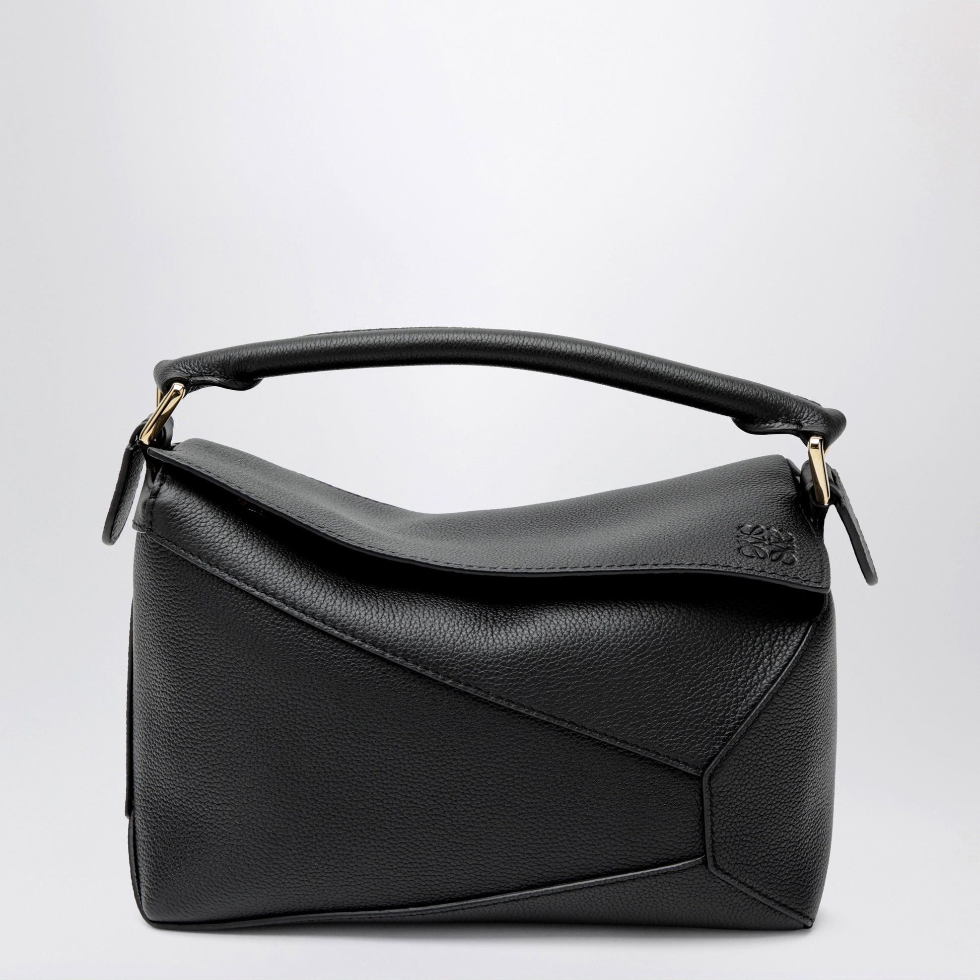 Loewe Small Black Grained Leather Puzzle Edge Bag Women LOEWE