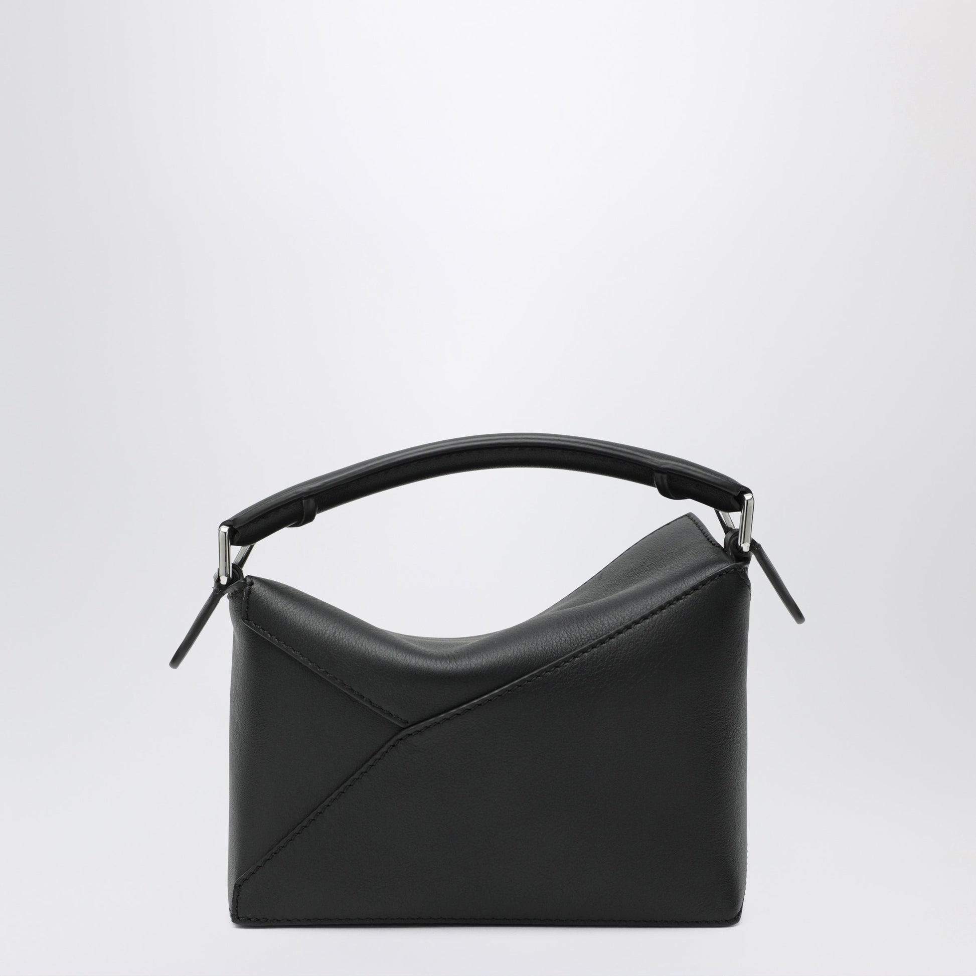 Loewe Mini Puzzle Edge Bag In Black Leather Women LOEWE