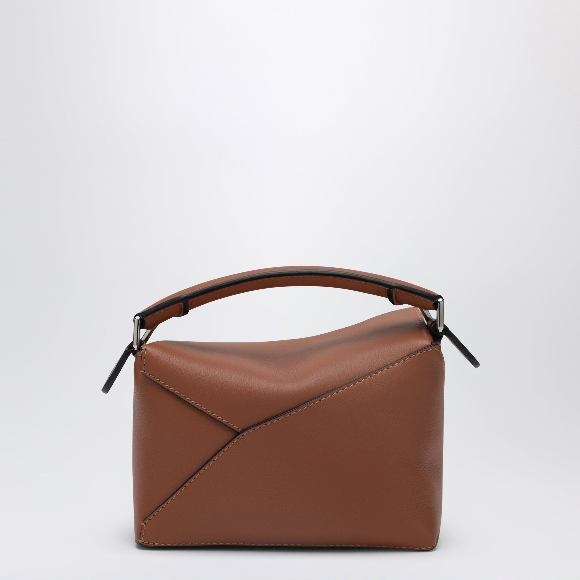 Loewe Puzzle Edge Mini Bag Brown In Grained Leather Women LOEWE