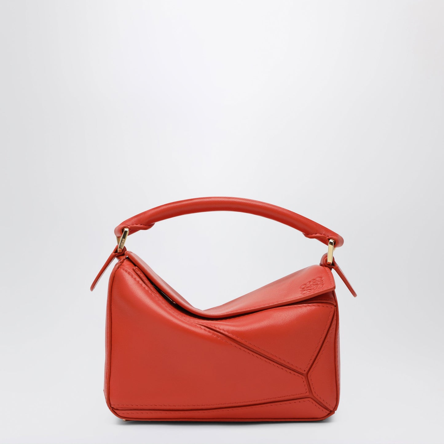 Loewe Puzzle Featherlight Medium Bag In Orange Nappa Leather Women LOEWE