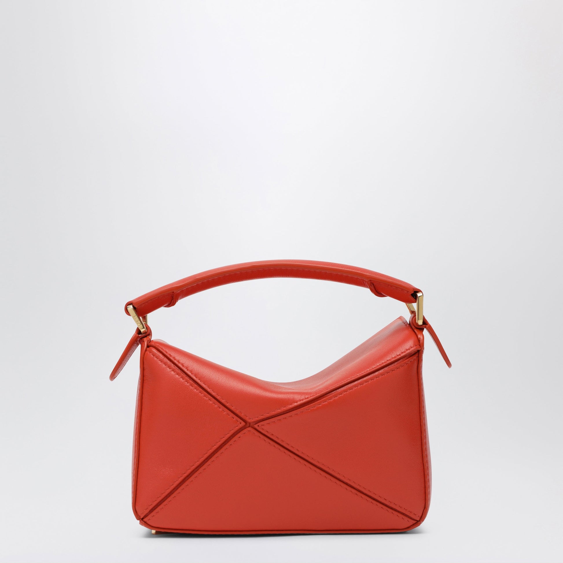 Loewe Puzzle Featherlight Medium Bag In Orange Nappa Leather Women LOEWE