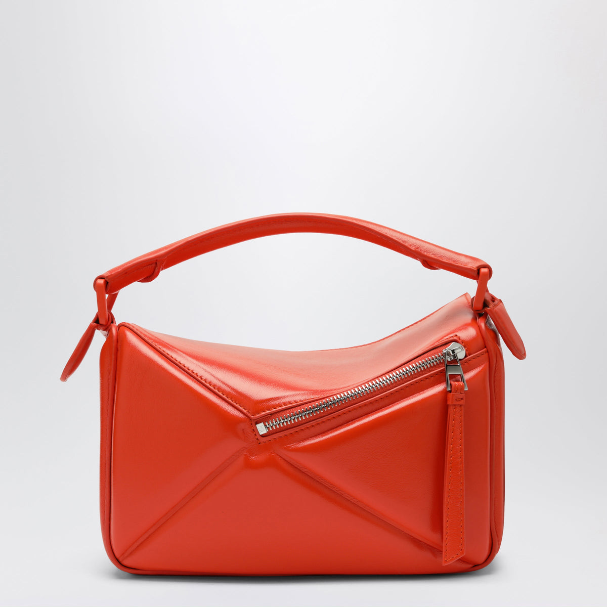 Loewe Puzzle Blown Small Orange Leather Bag Women LOEWE