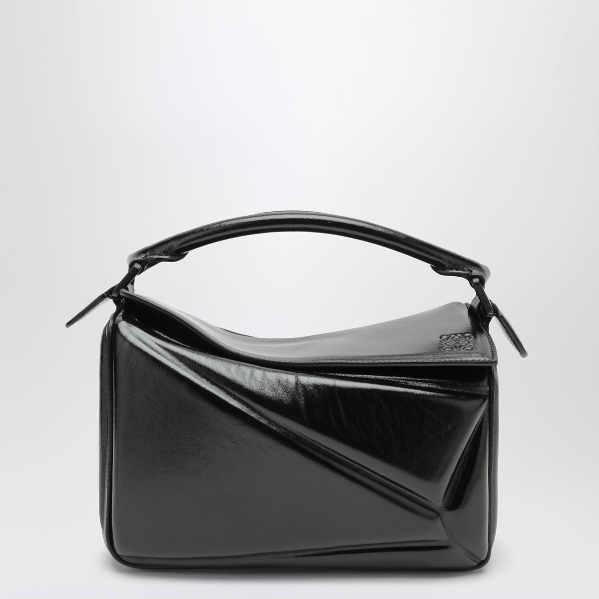Loewe Puzzle Blown Small Black Lambskin Bag Women LOEWE