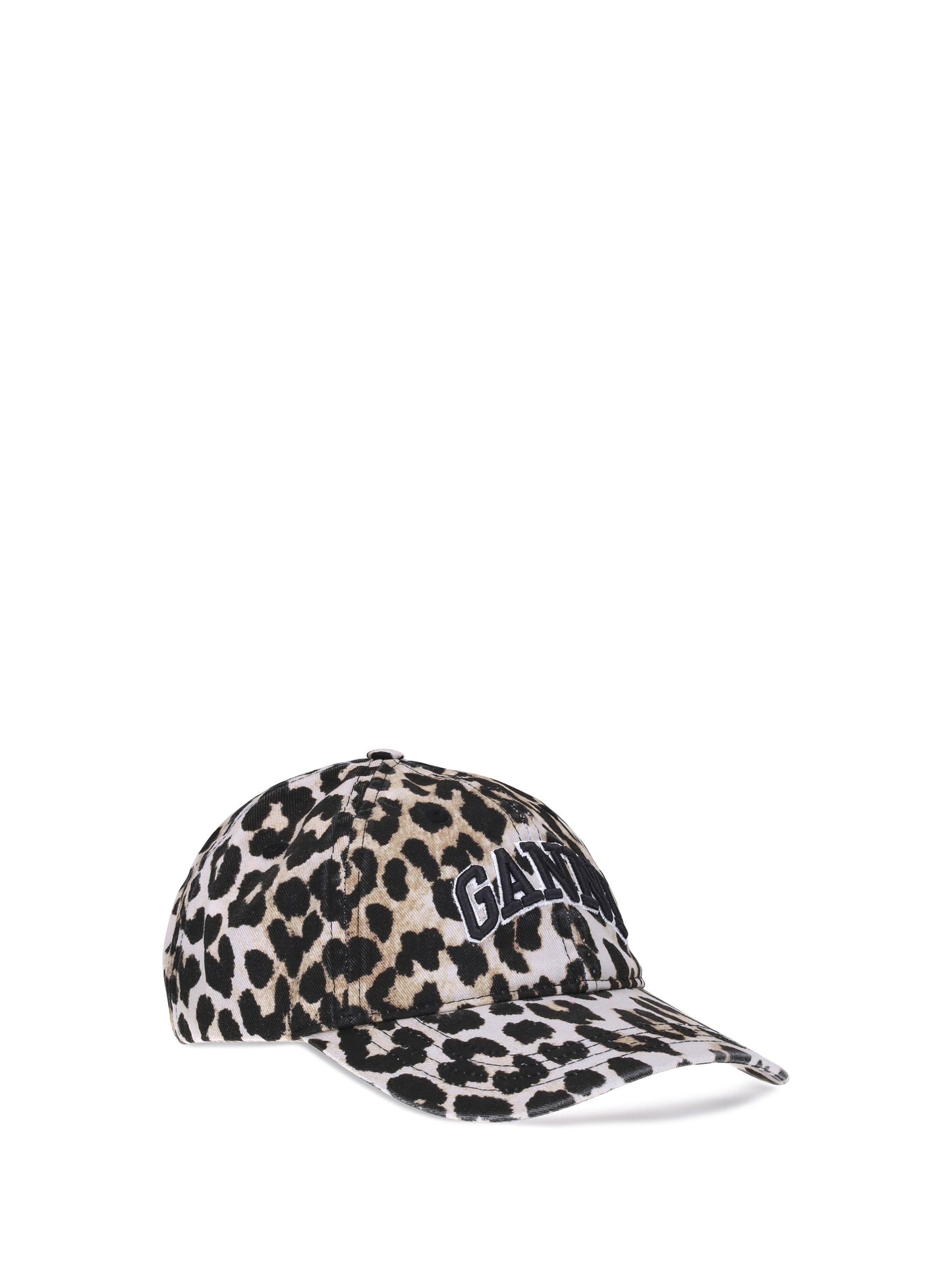 Ganni Women Leopard Baseball Hat GANNI
