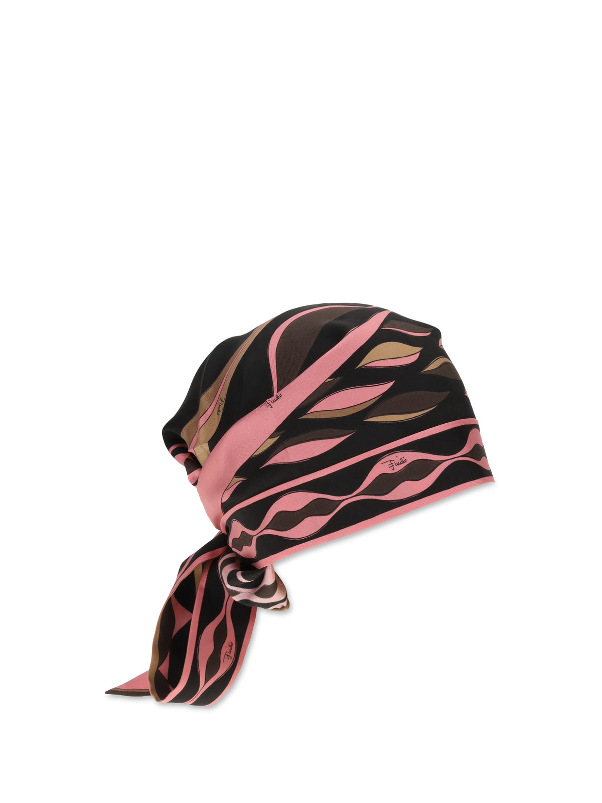 Pucci Women Dune Print Silk Twill Triangle Bandana PUCCI