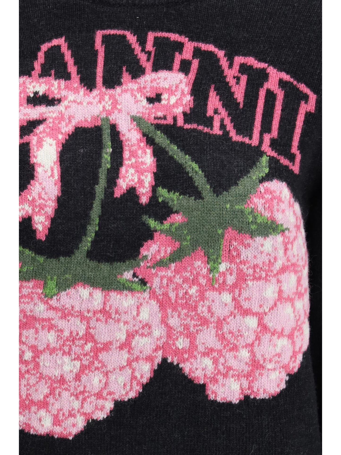Ganni Women Raspberry Detail Sweater GANNI