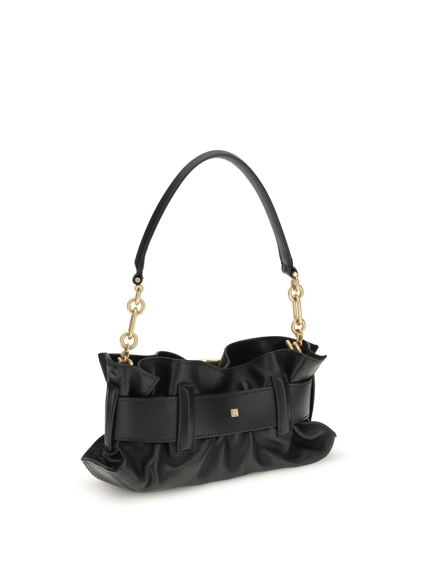 Balmain Women Mini Anthem Bag In Calfskin Leather BALMAIN