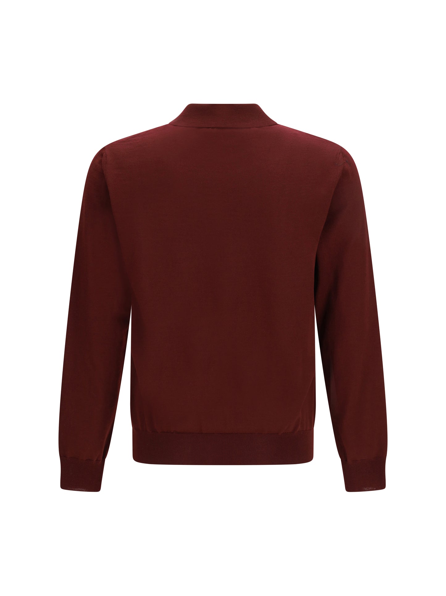 Valentino Men Wool Polo With Vlogo Embroidery VALENTINO