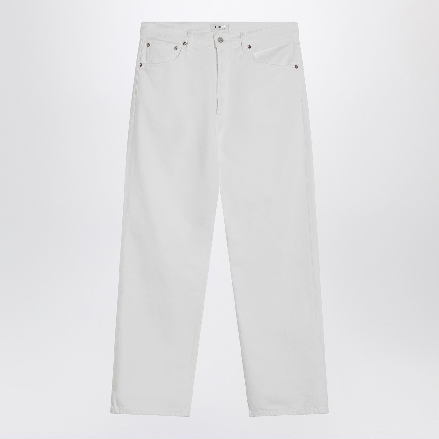 Agolde White Jeans In Regenerated Denim Men AGOLDE