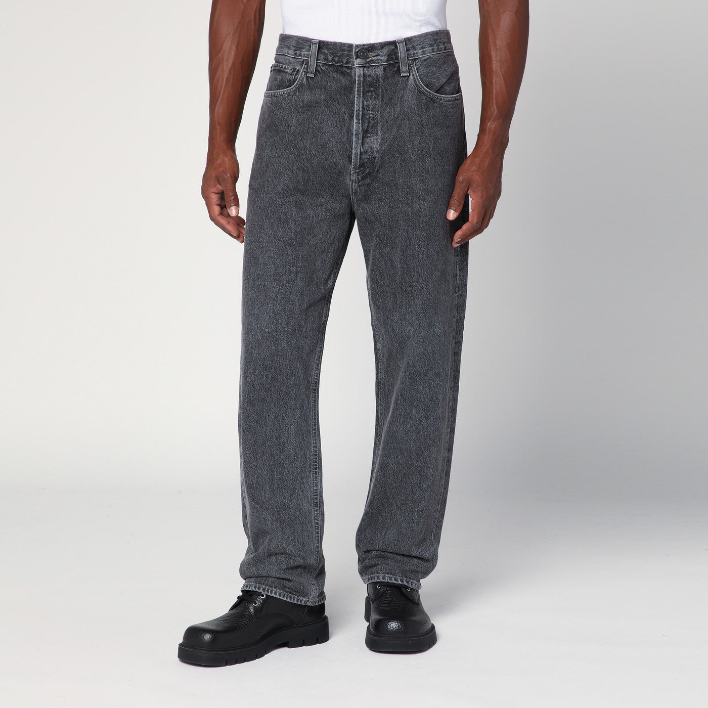 Agolde Washed-Effect Grey Jeans Men AGOLDE