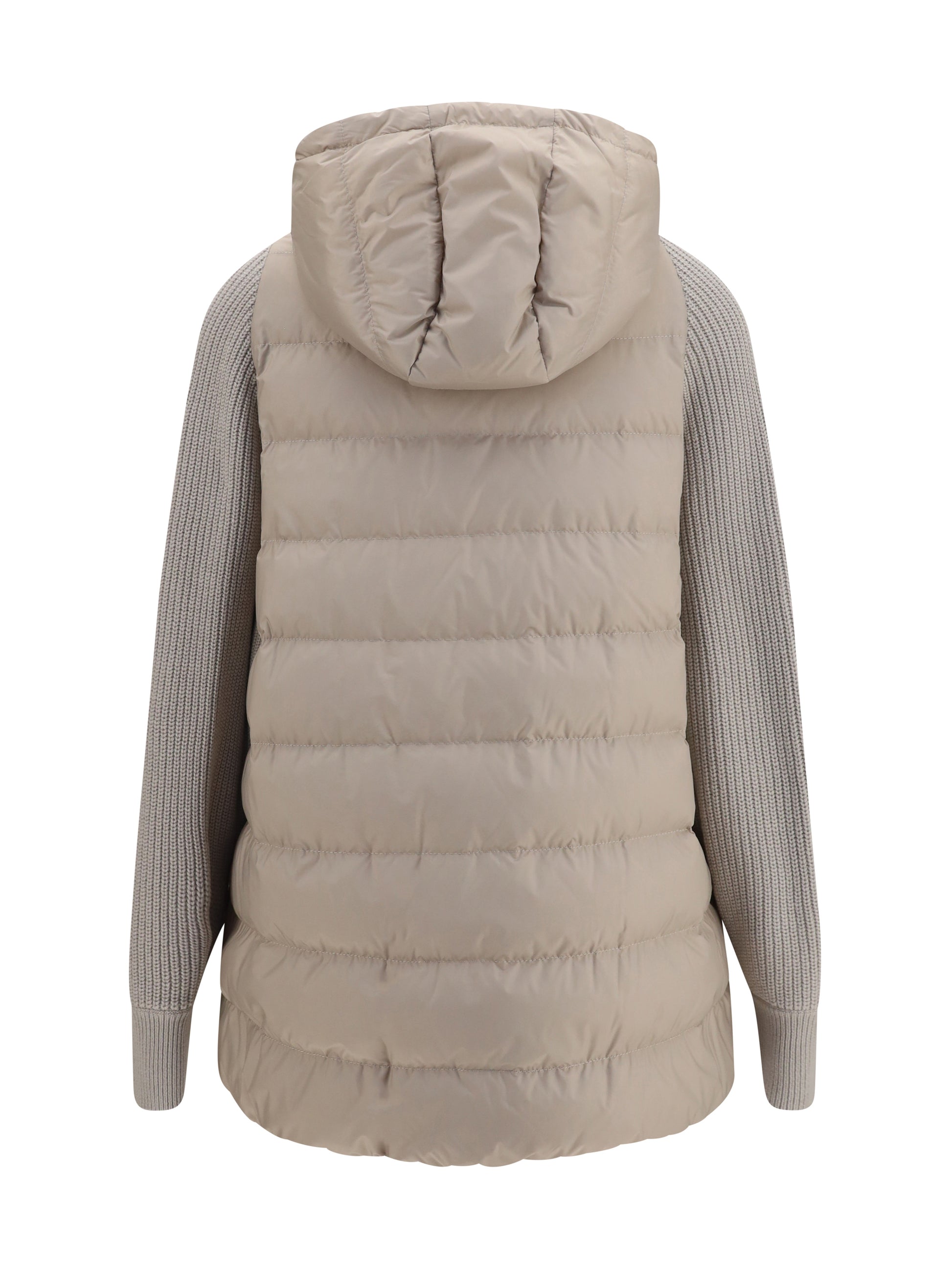 Brunello Cucinelli Women Long Monili Chain Puffer Jacket BRUNELLO CUCINELLI
