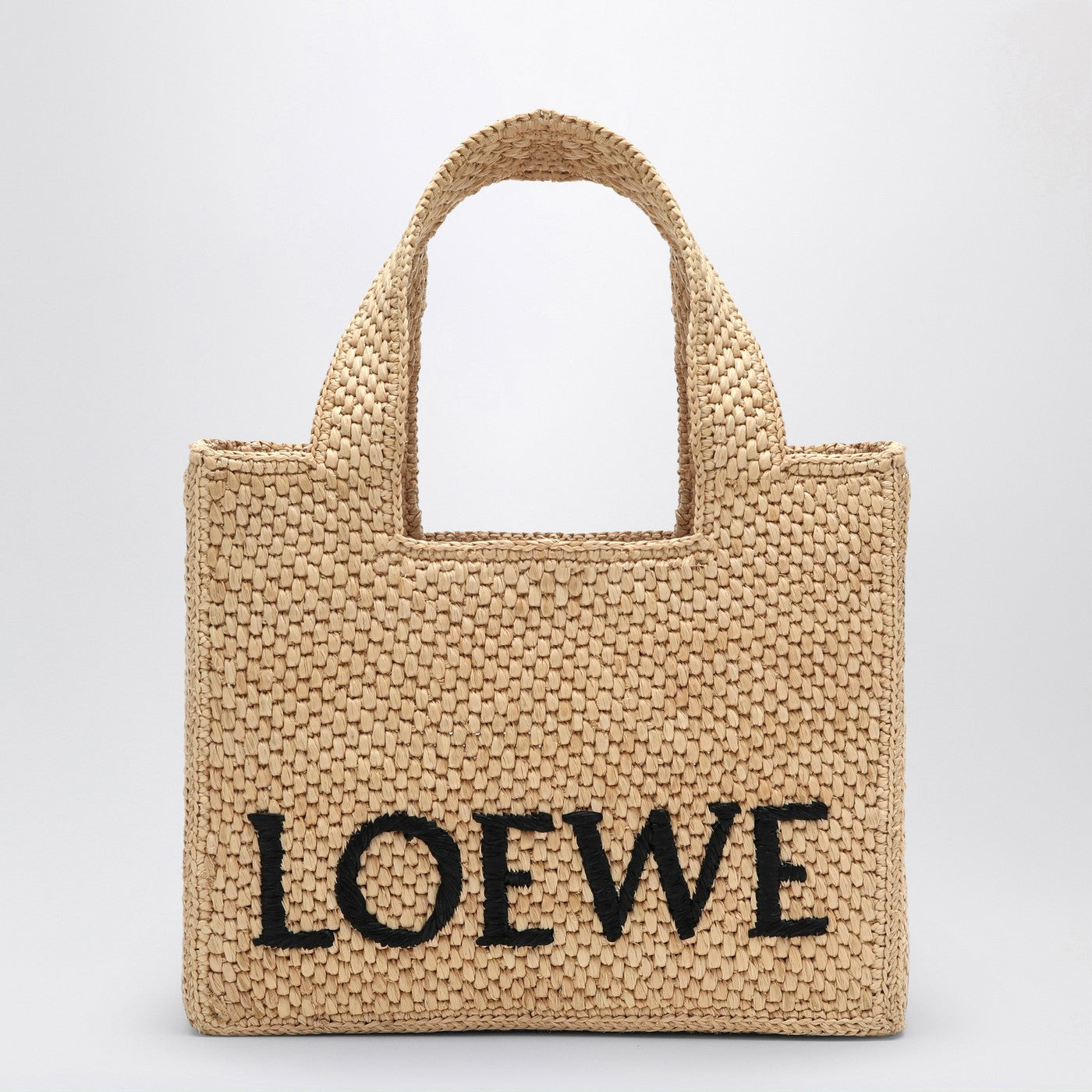 Loewe Loewe Font Tote Small Raffia Bag Women LOEWE