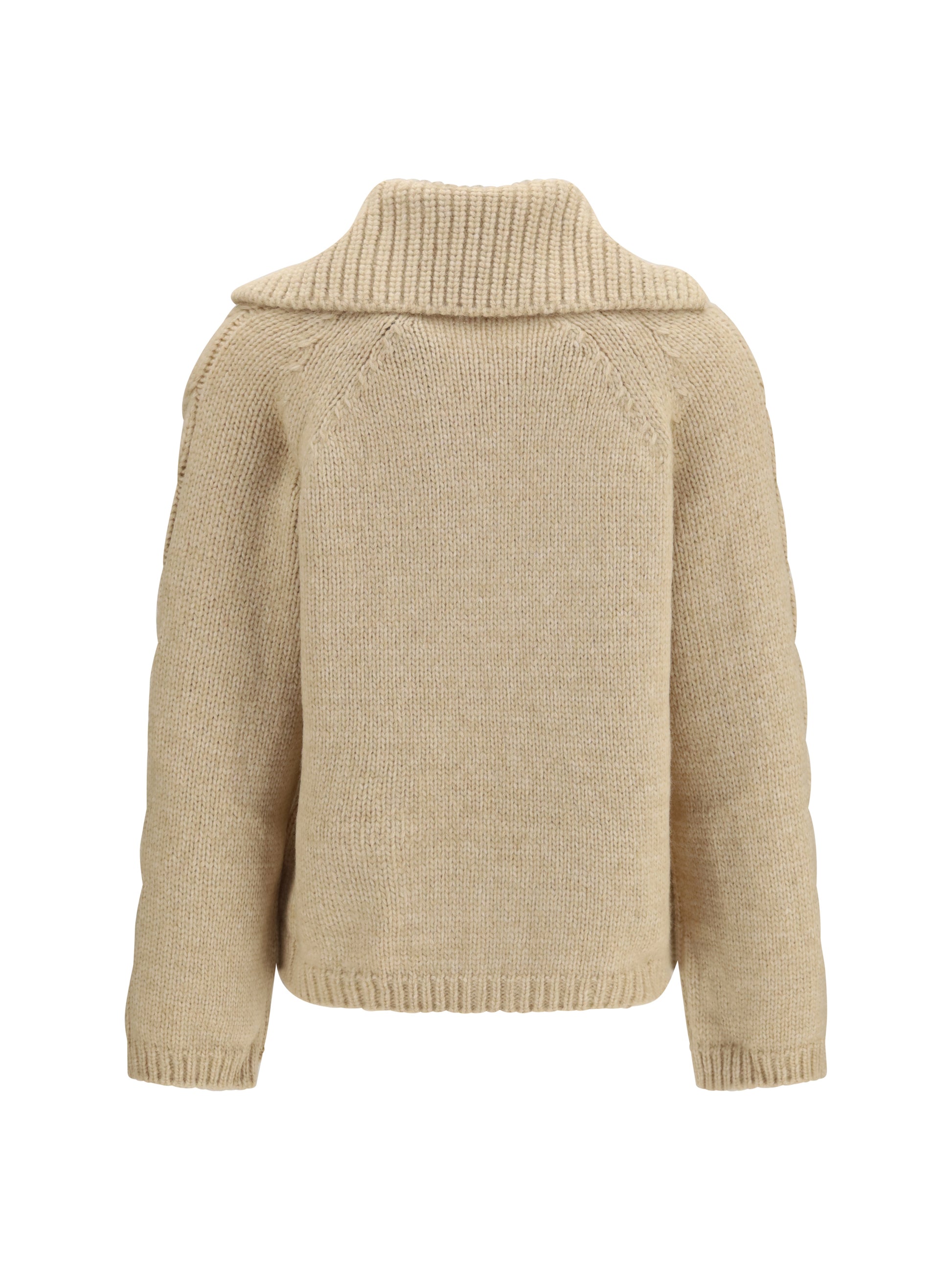 Moncler Women Alpaca And Wool Blend Zip Cardigan MONCLER