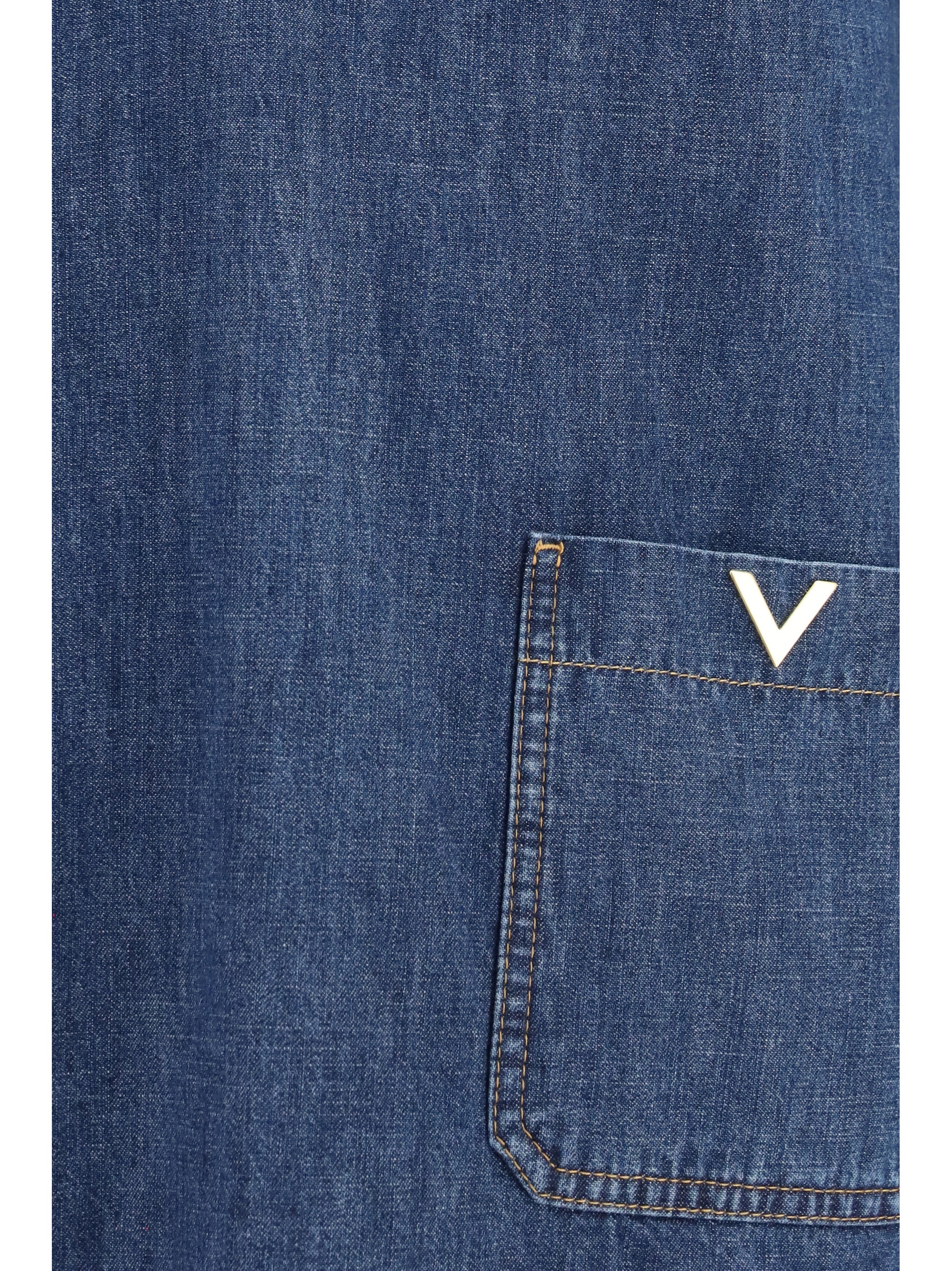 Valentino Women Denim Shirt VALENTINO