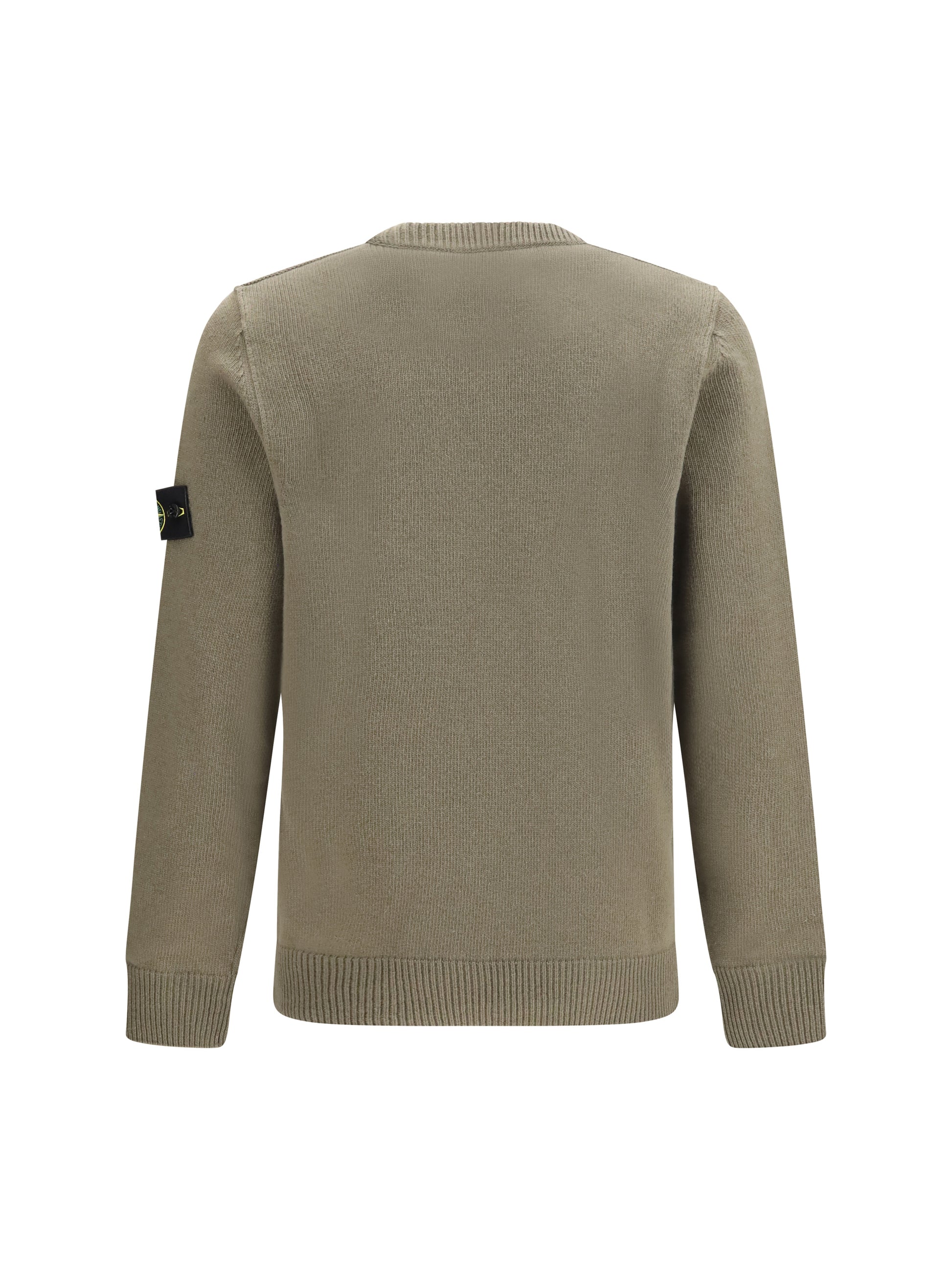 Stone Island Men Sweater Crewneck With Logo Patch On The Sleeve STONE ISLAND