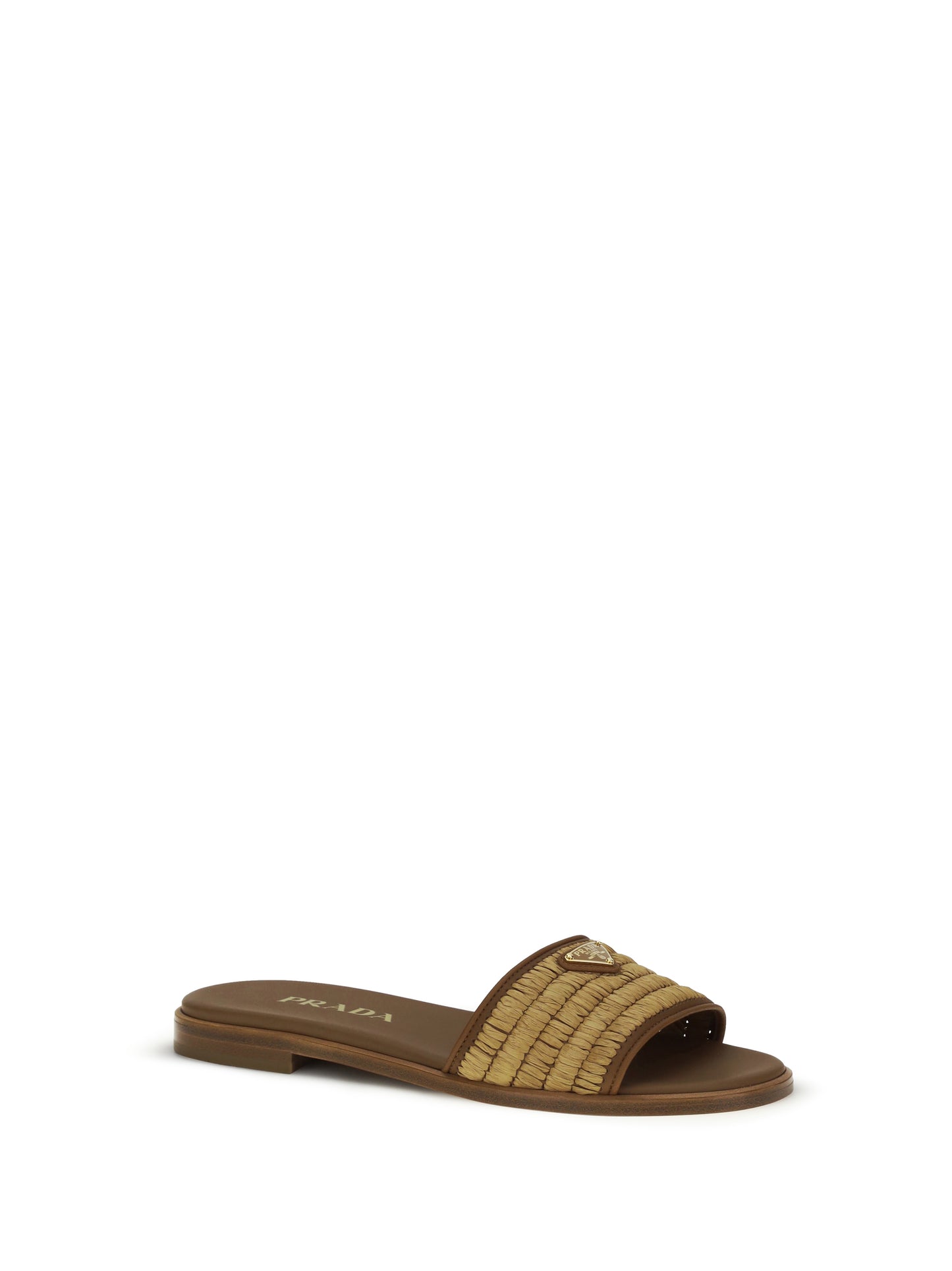 Prada Women Raffia Slippers Sandals PRADA