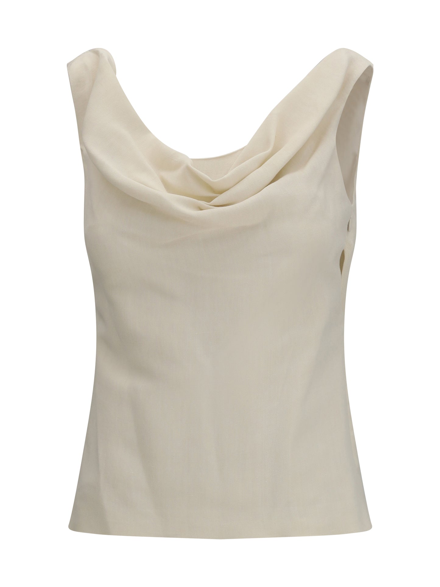 Brunello Cucinelli Women Viscose And Linen Twill Top BRUNELLO CUCINELLI