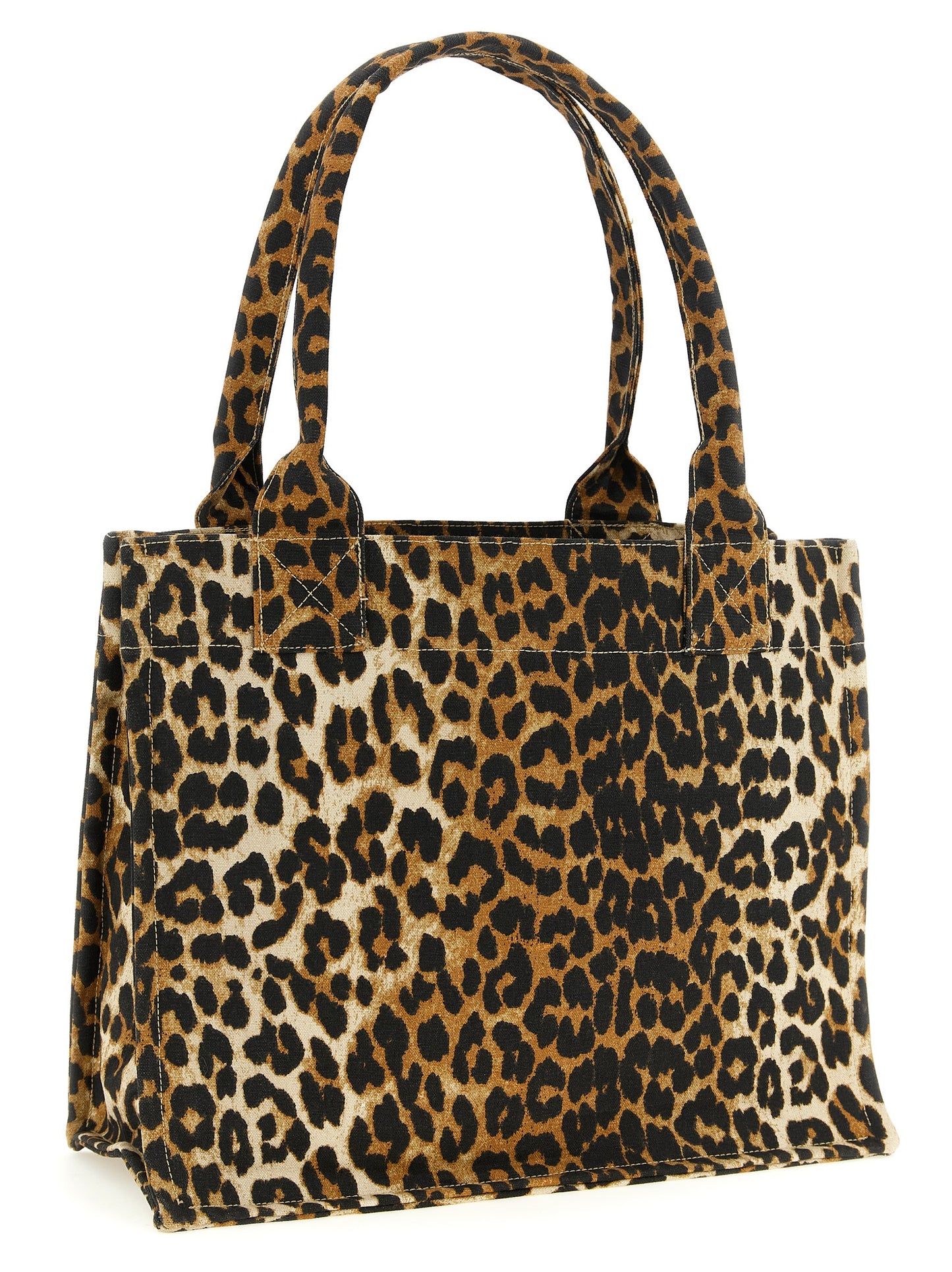 Ganni Women 'Leopard' Large Shopping Bag GANNI